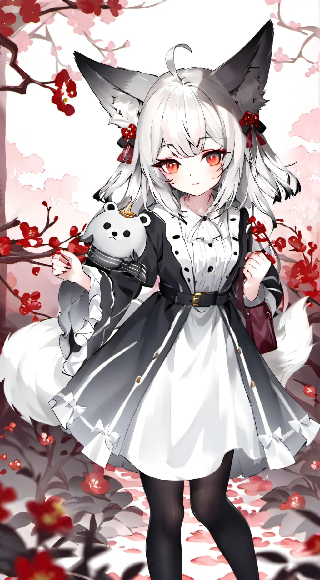 ai character: apple background