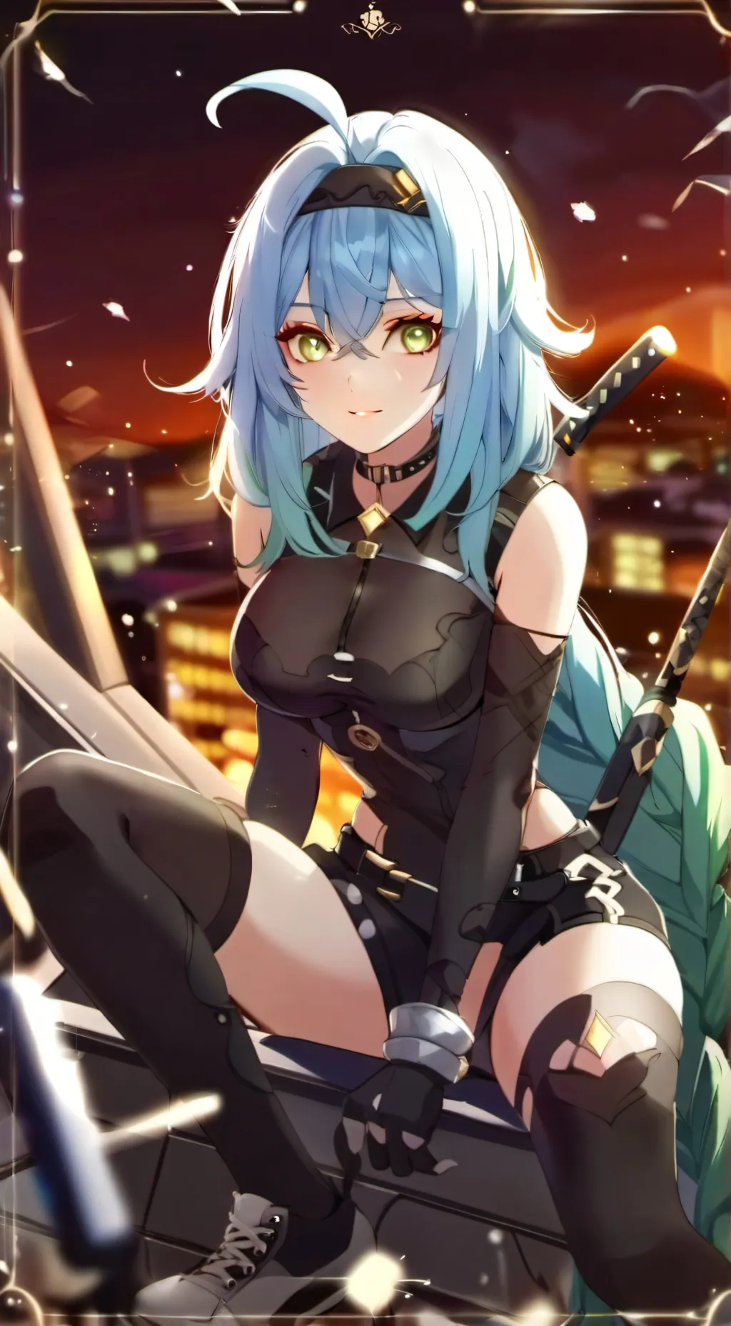 ai character: -Violet- background