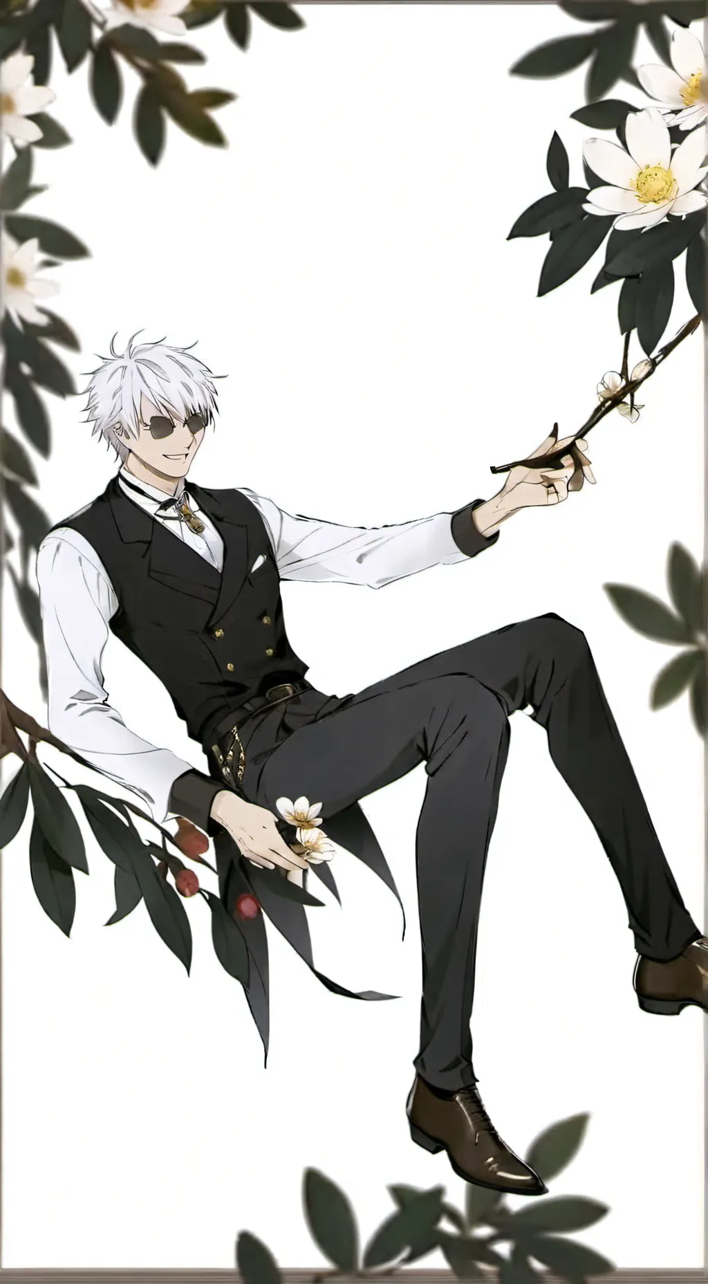 ai character: 👻Gojo👽 background