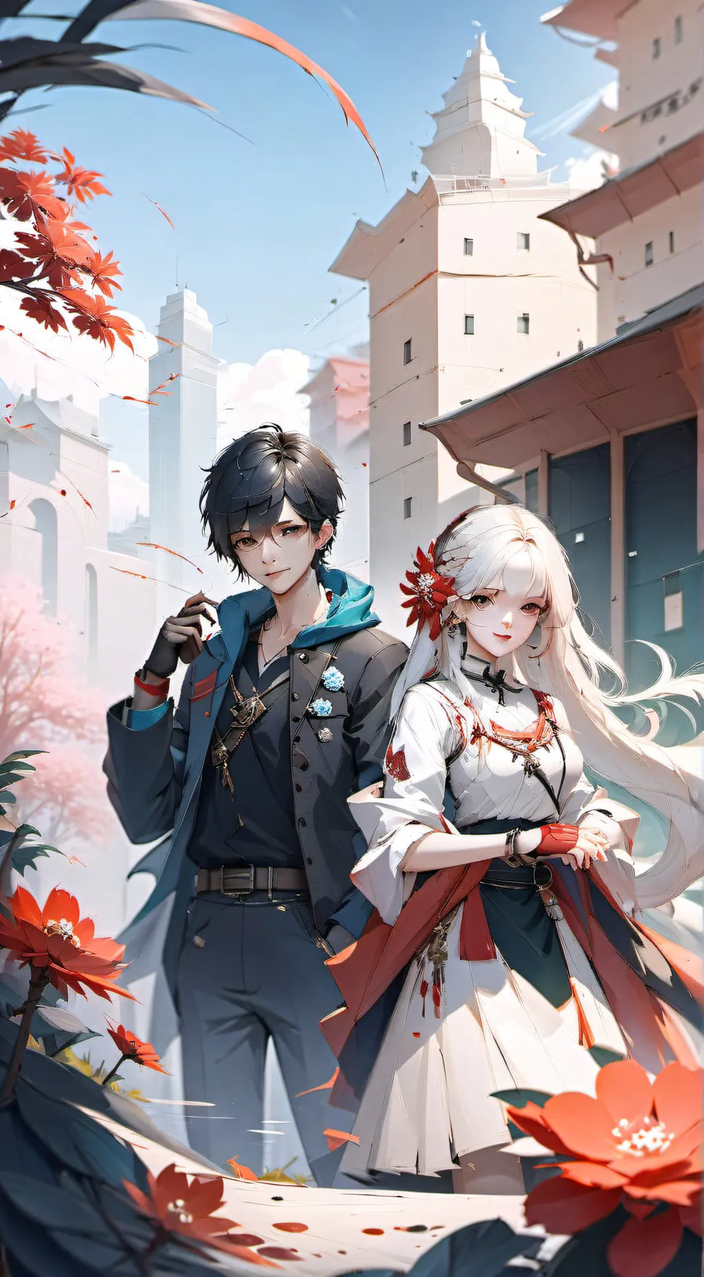 ai character: leo😎🤑 background