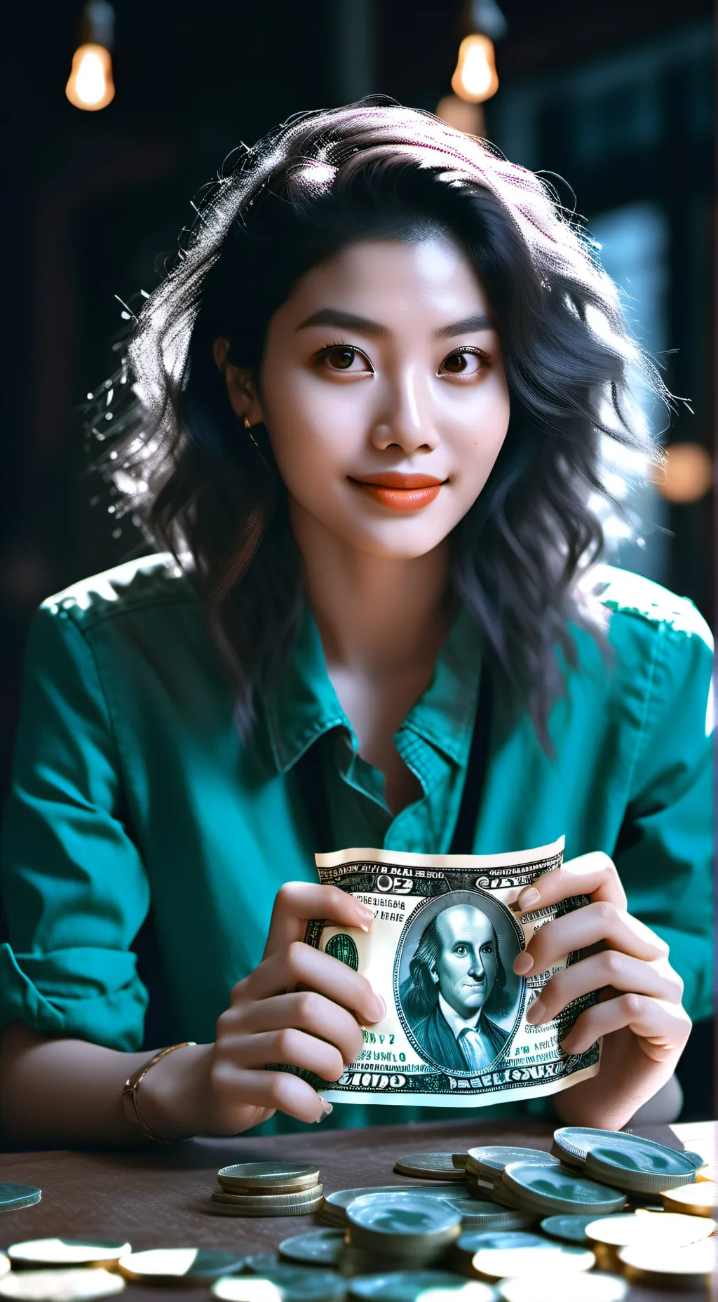 ai character: Sarah ￼ background