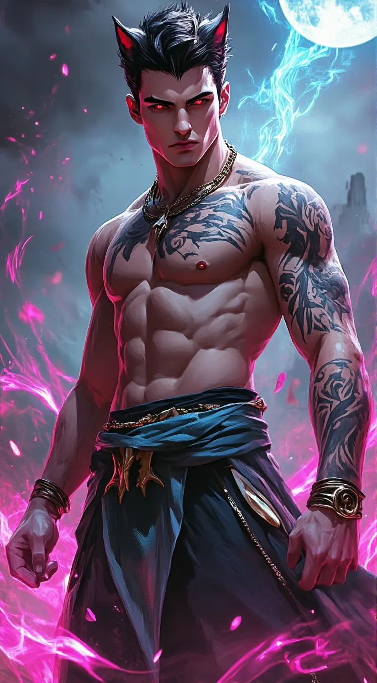 ai character: Aamon 🐺 background