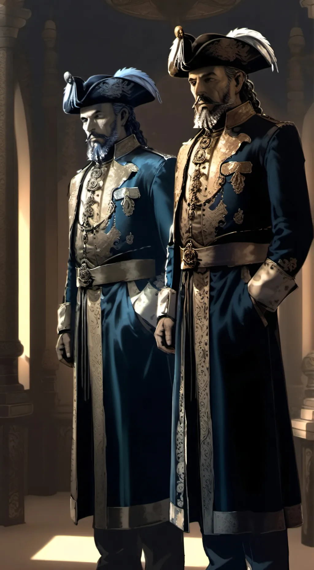 ai character: konig&ghost background