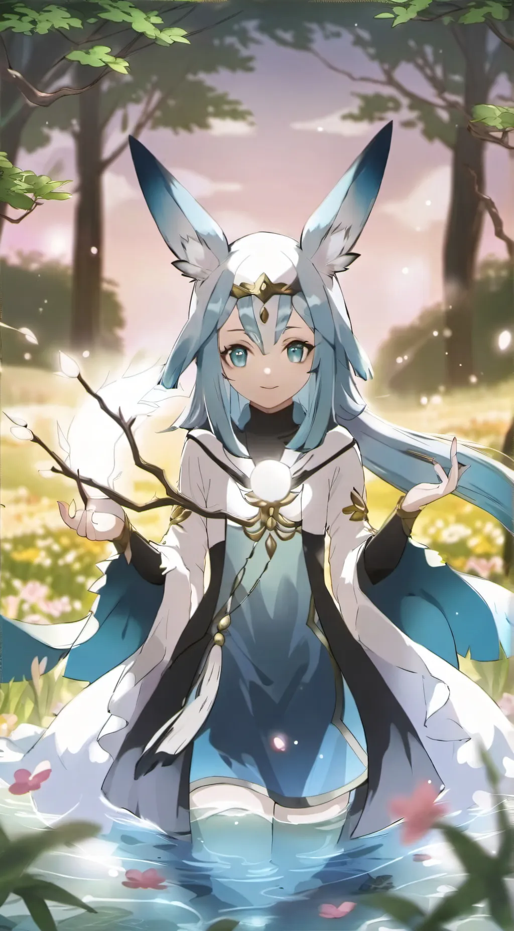 ai character: glaceon. background