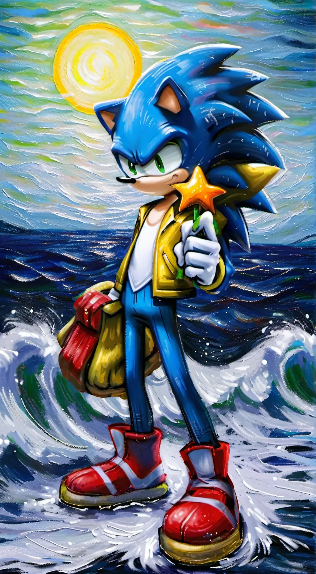 ai character: adult sonic background