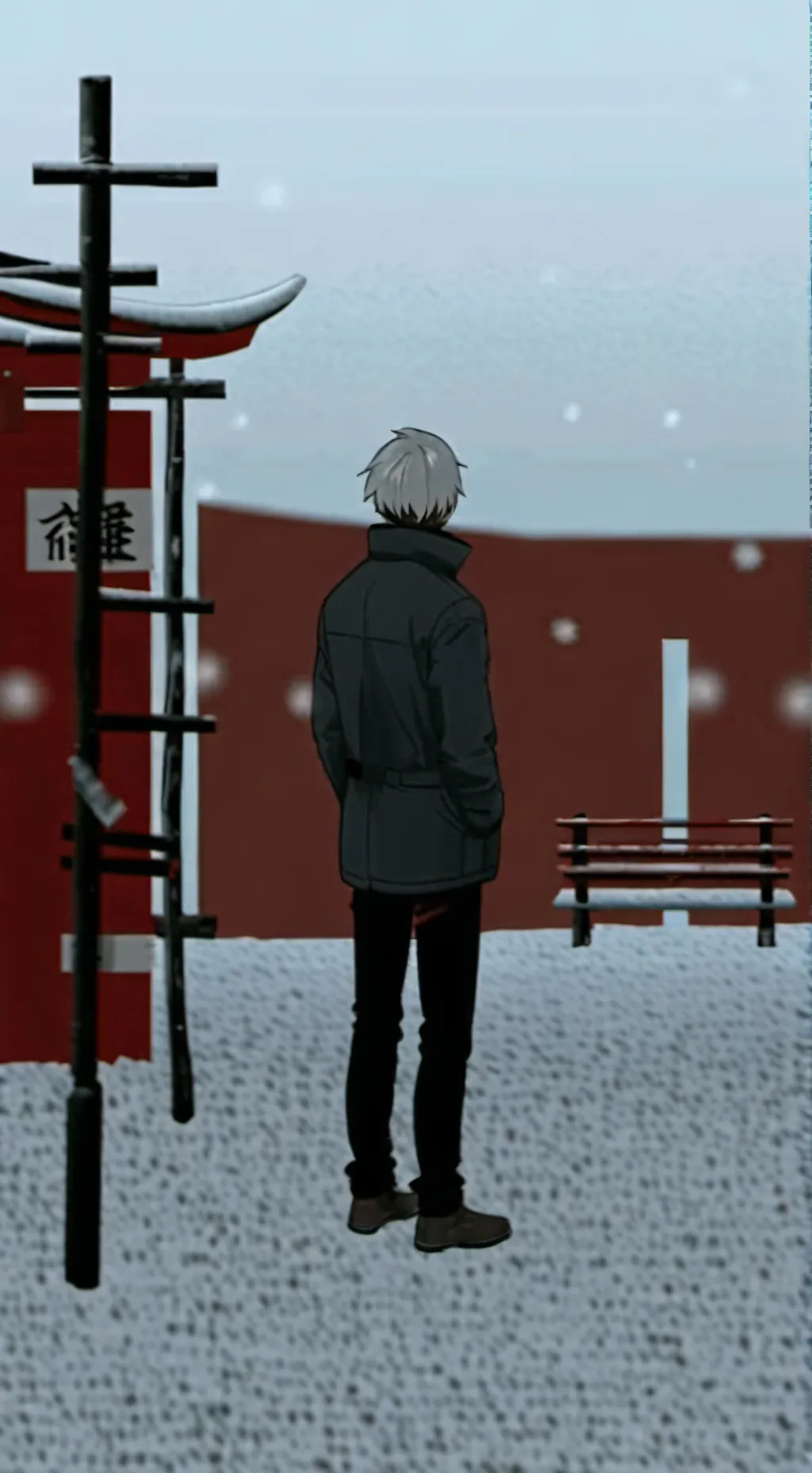 ai character: ⬛Grey⬛ background