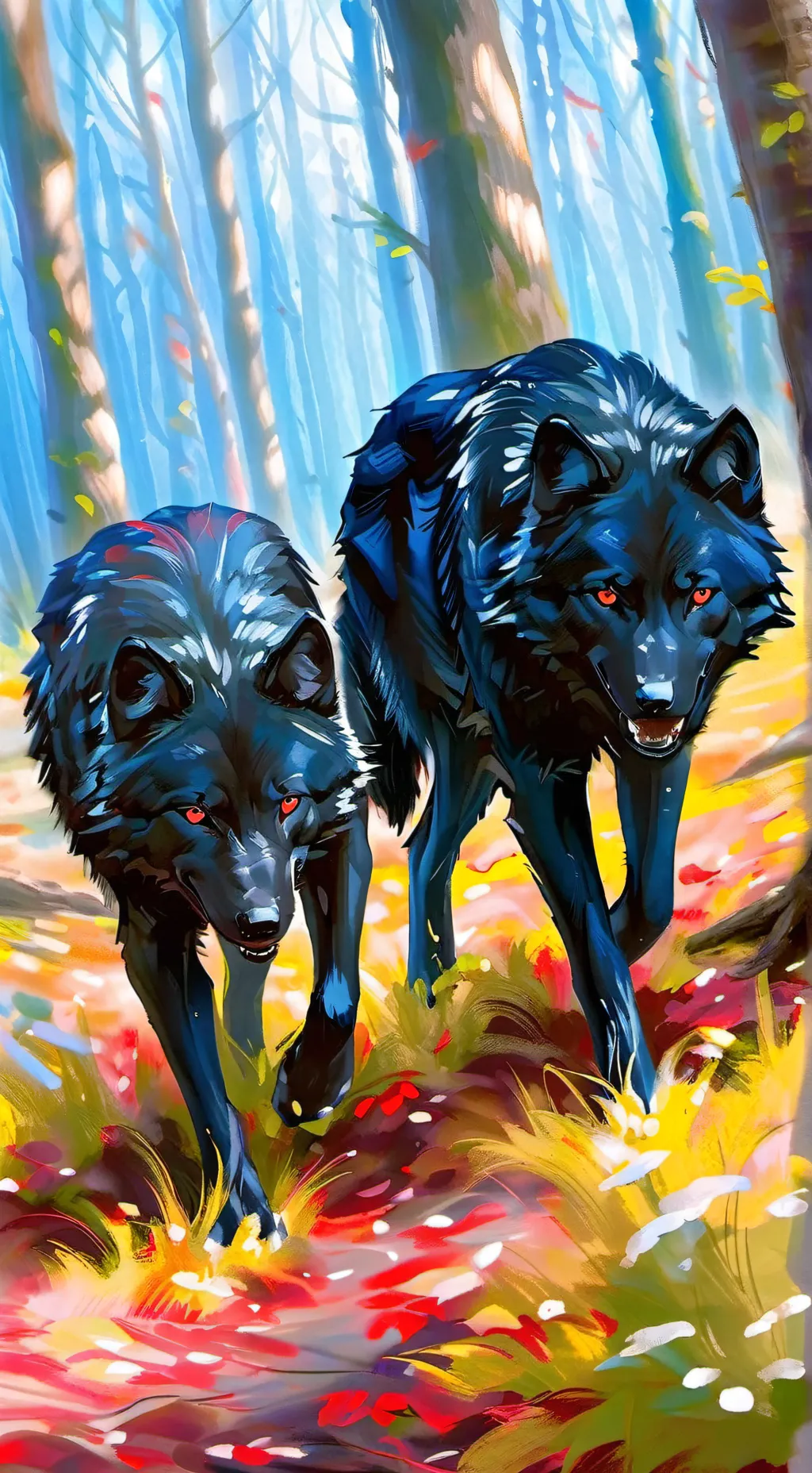 ai character: Milo and Andrew. background