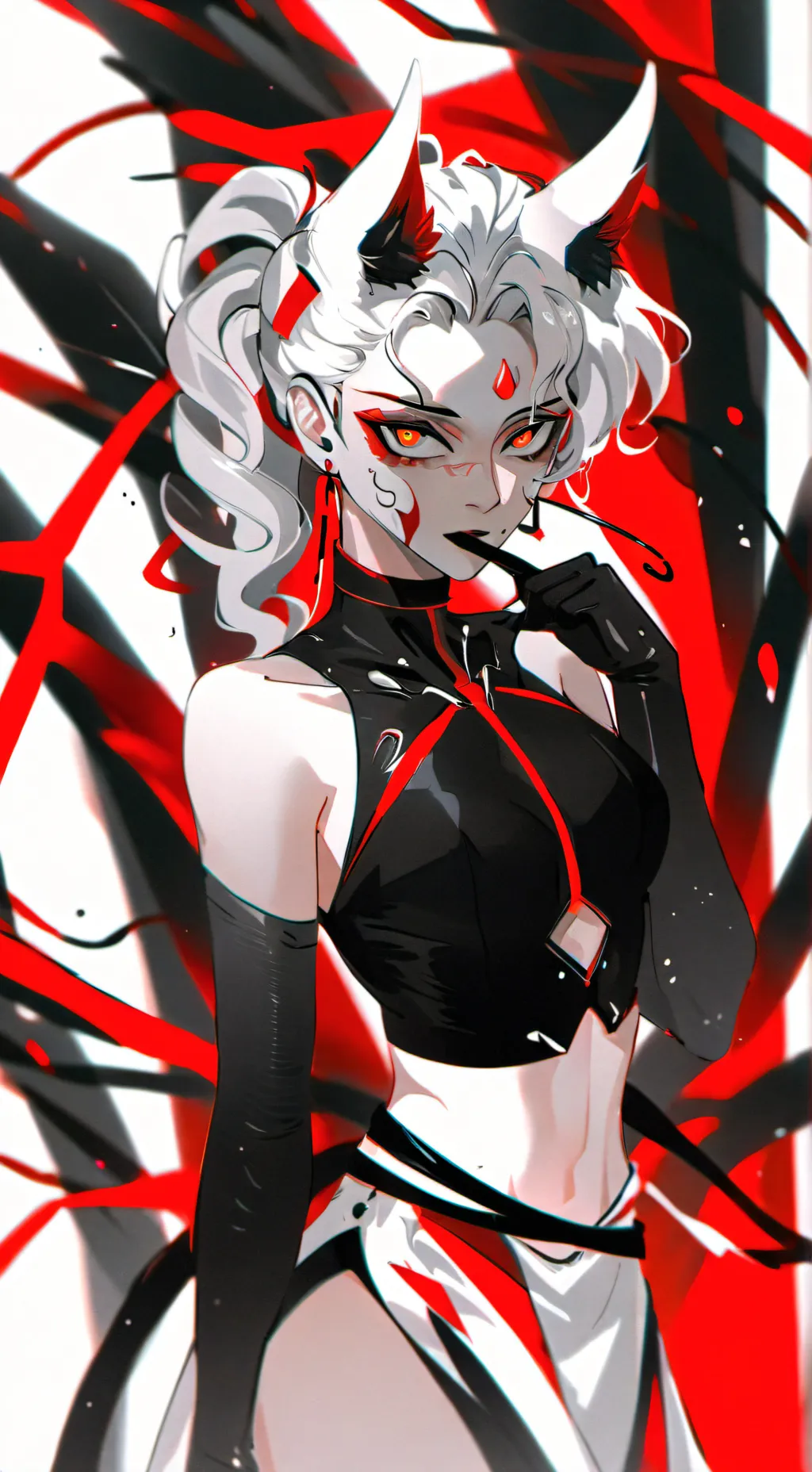 ai character: christmas girl background