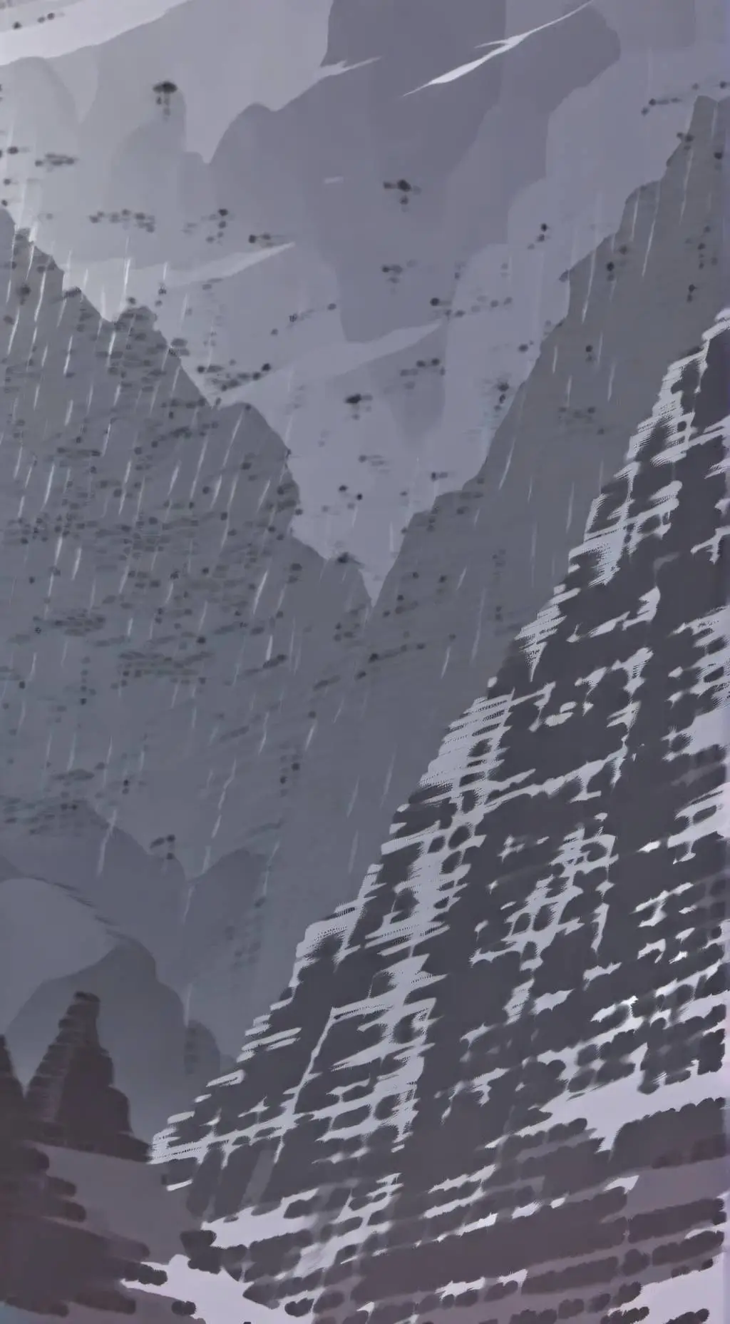 ai character: MHA rainy day background