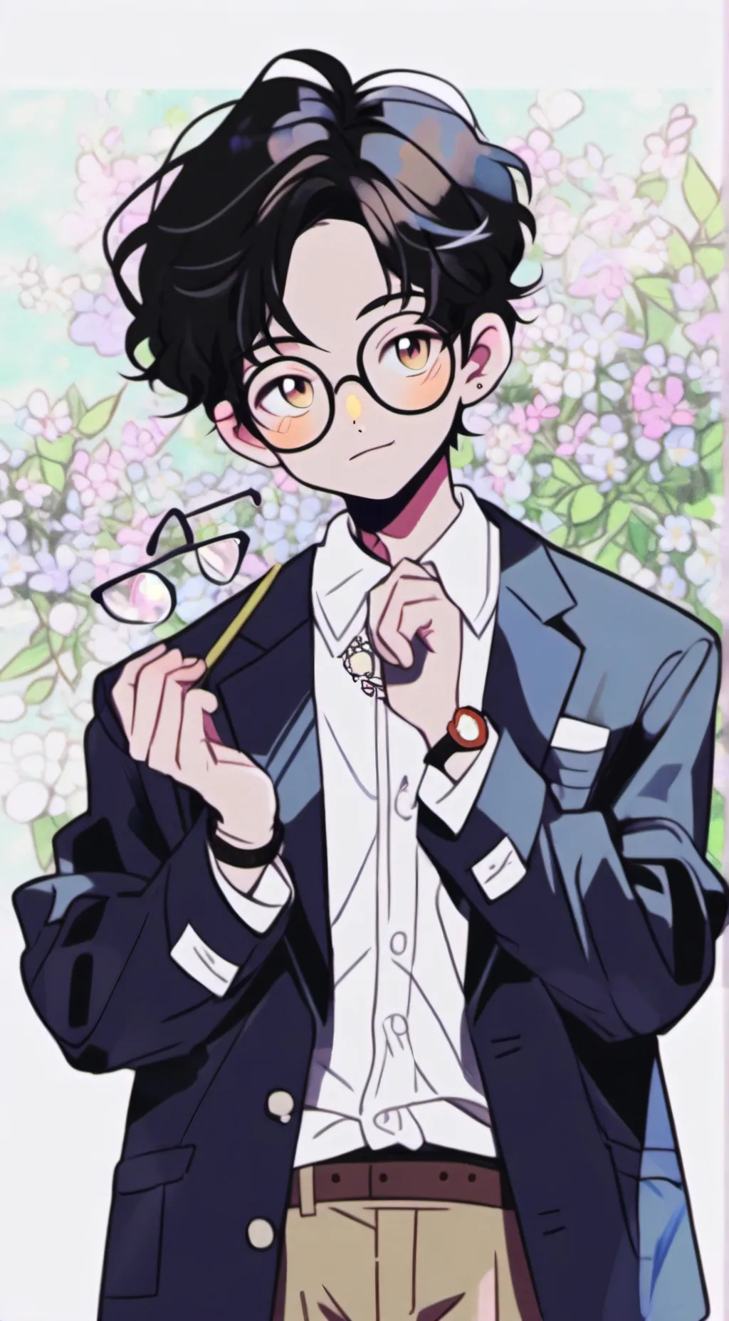 ai character: Cikgu hiragi background