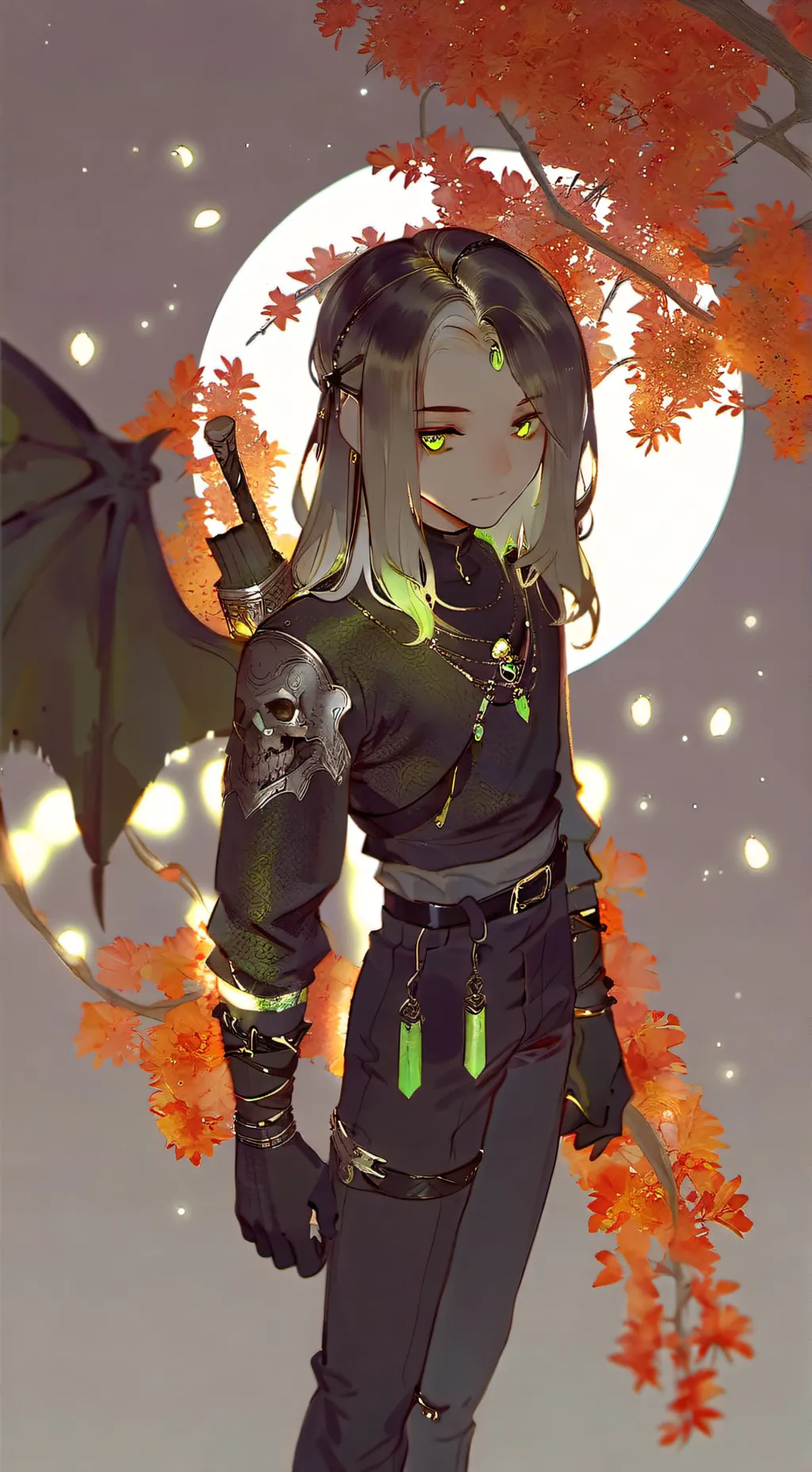 ai character: .Blöðrubaun. background