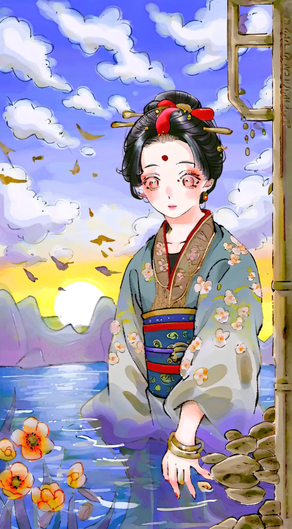 ai character: hakuji × koyuki✨🔹 background
