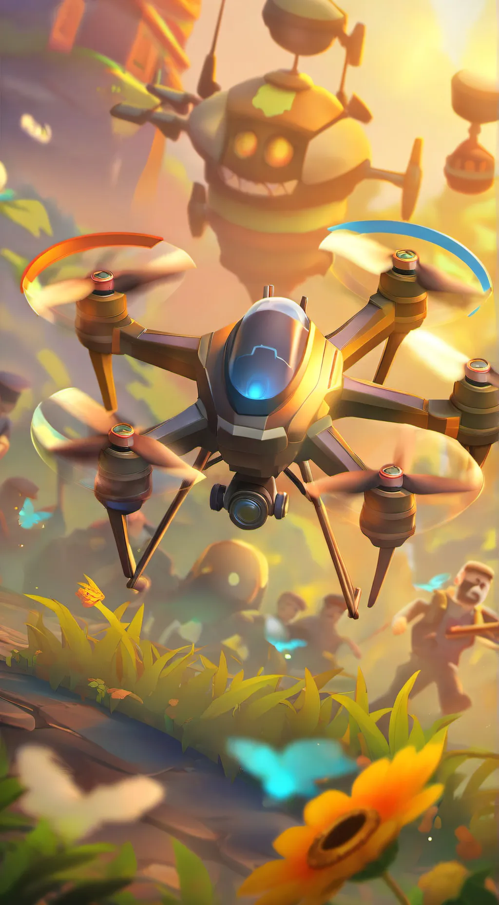 ai character: Murder drones background