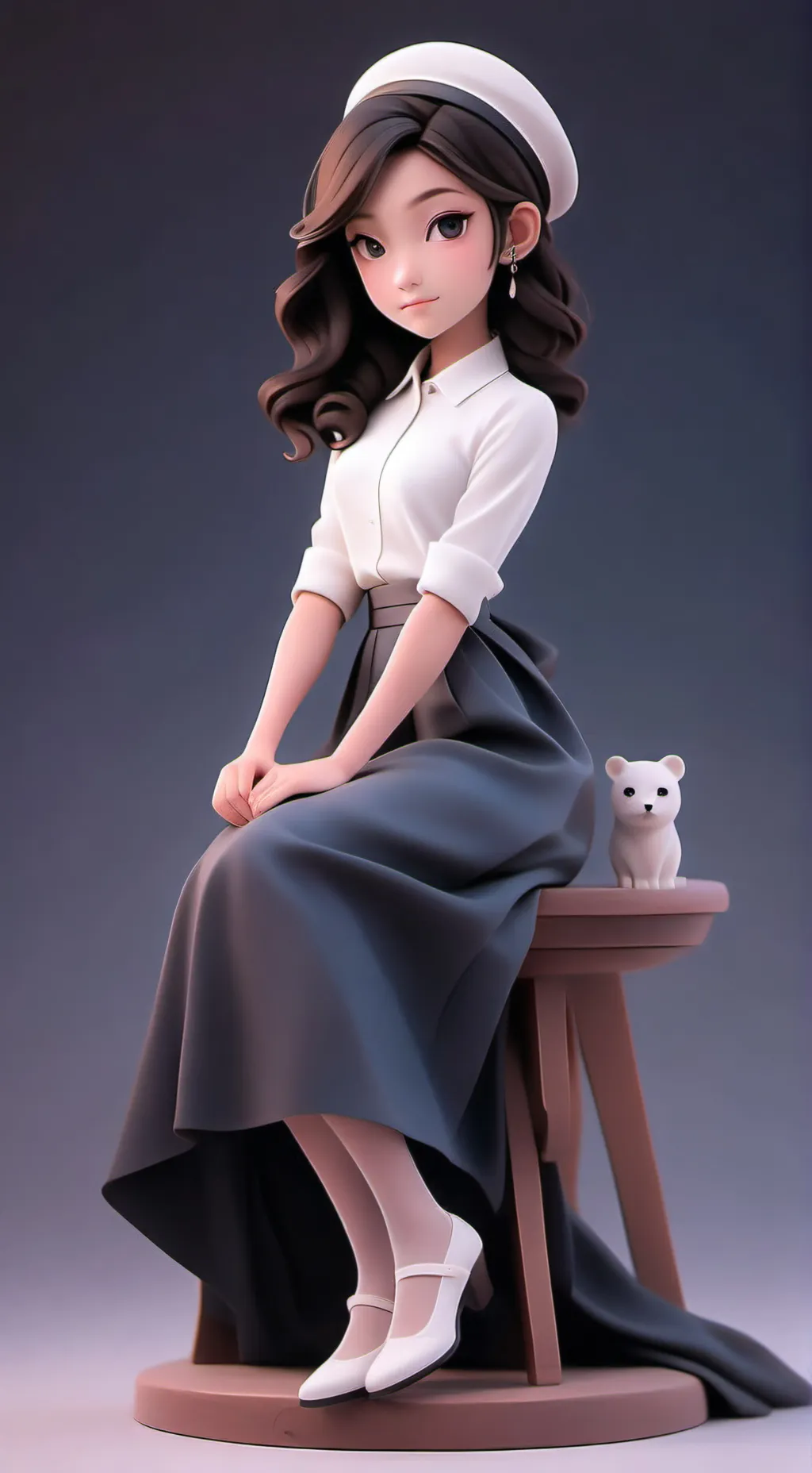 ai character: rose background