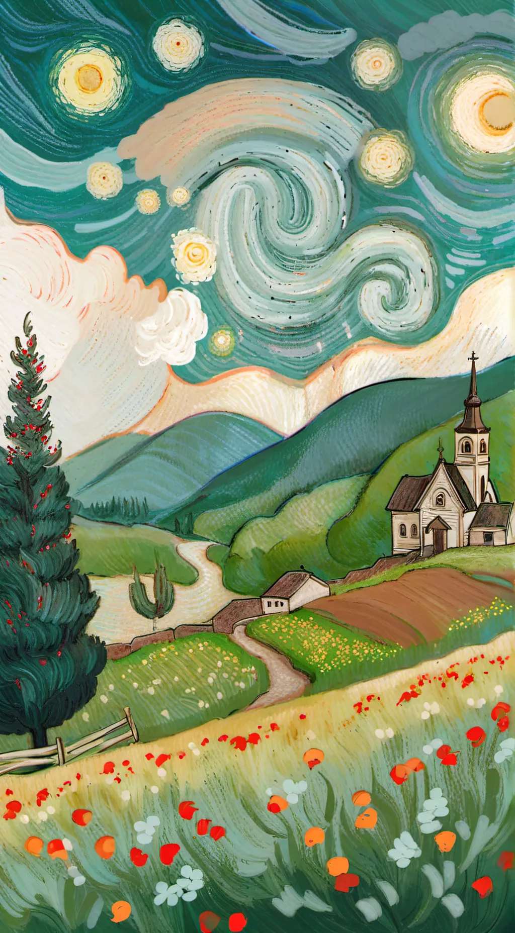 ai character: Fruitcake background