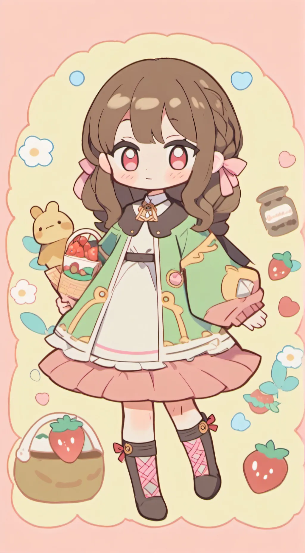 ai character: 💞😈💜 background