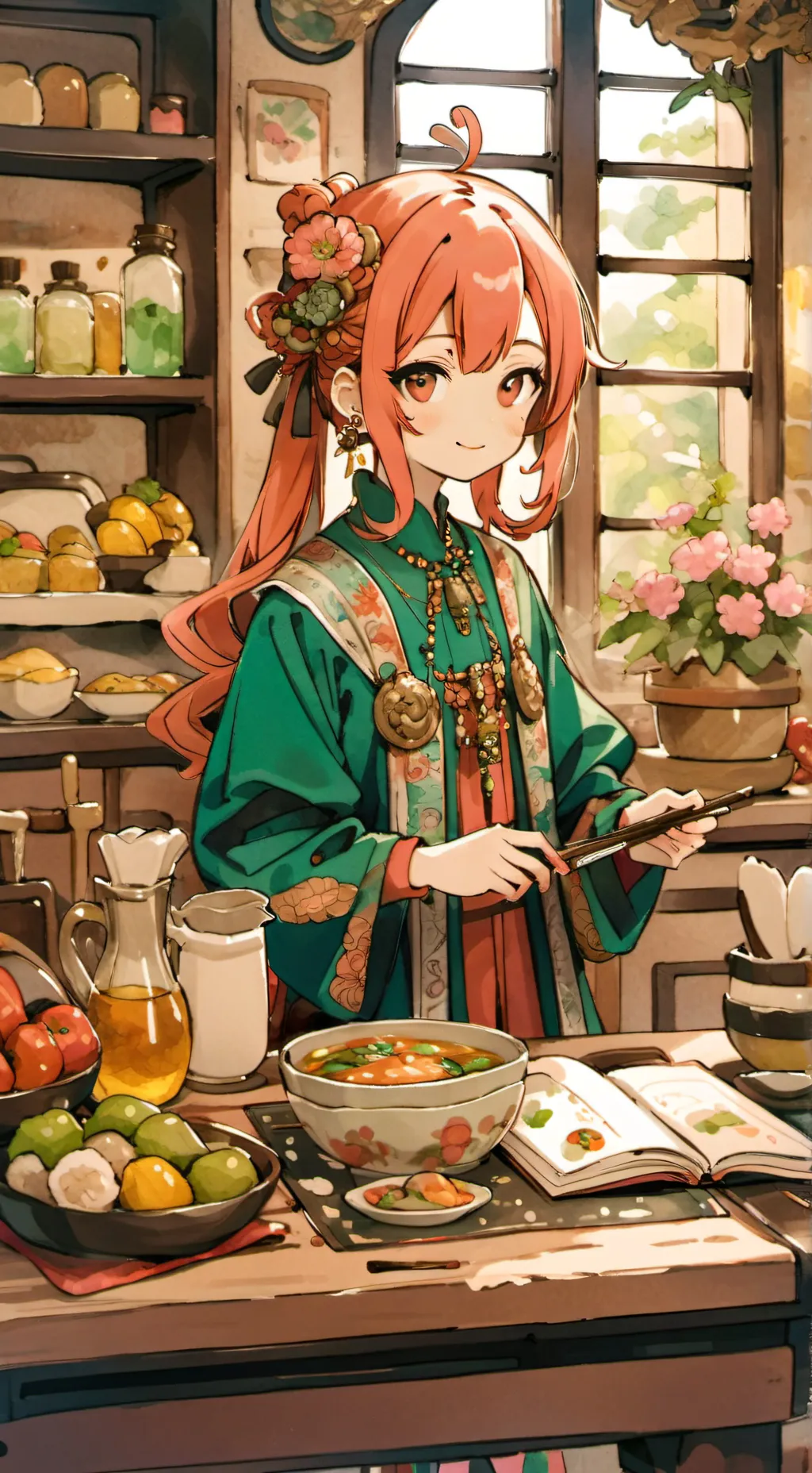 ai character: Mao  background