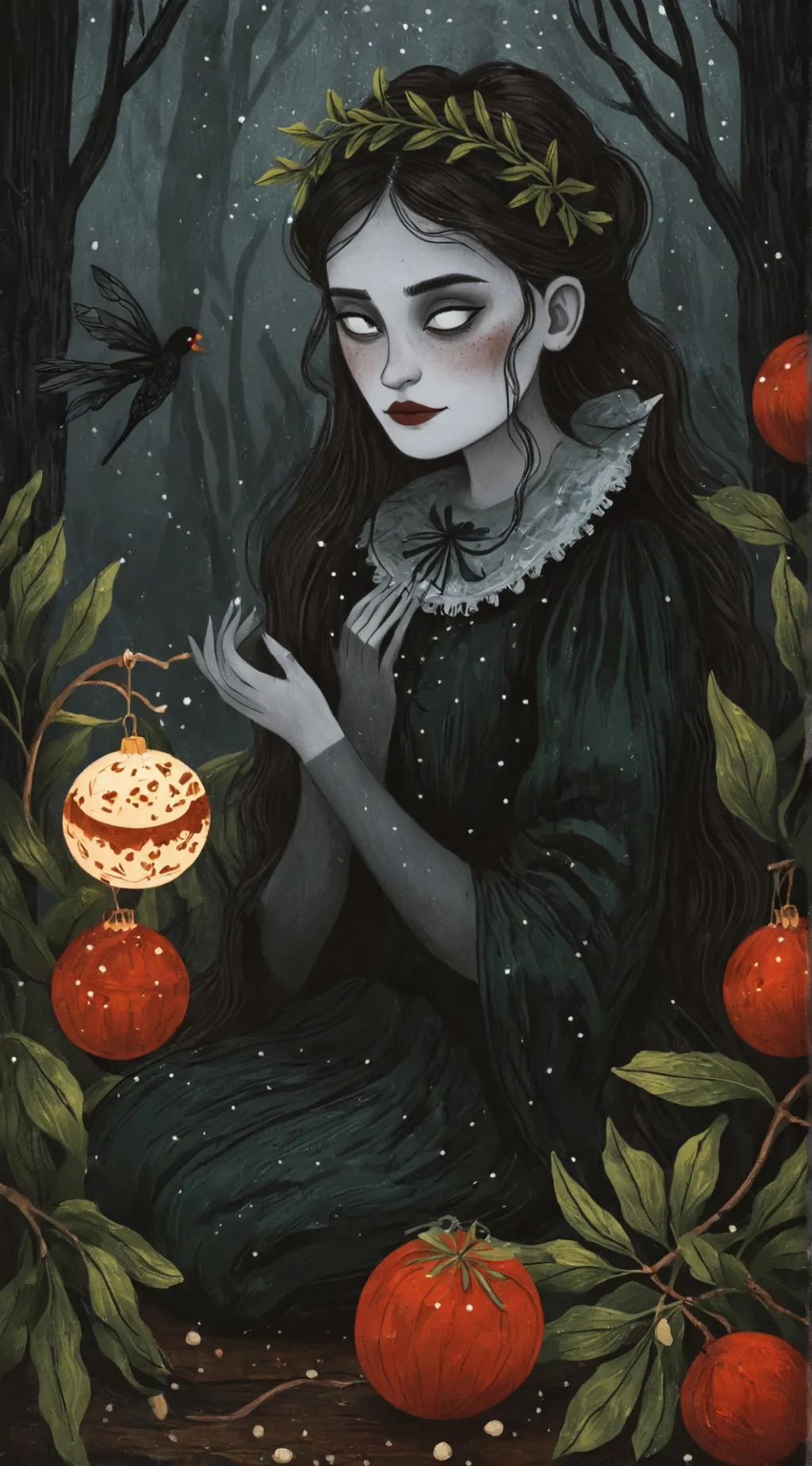 ai character: Happy Christmas hh background