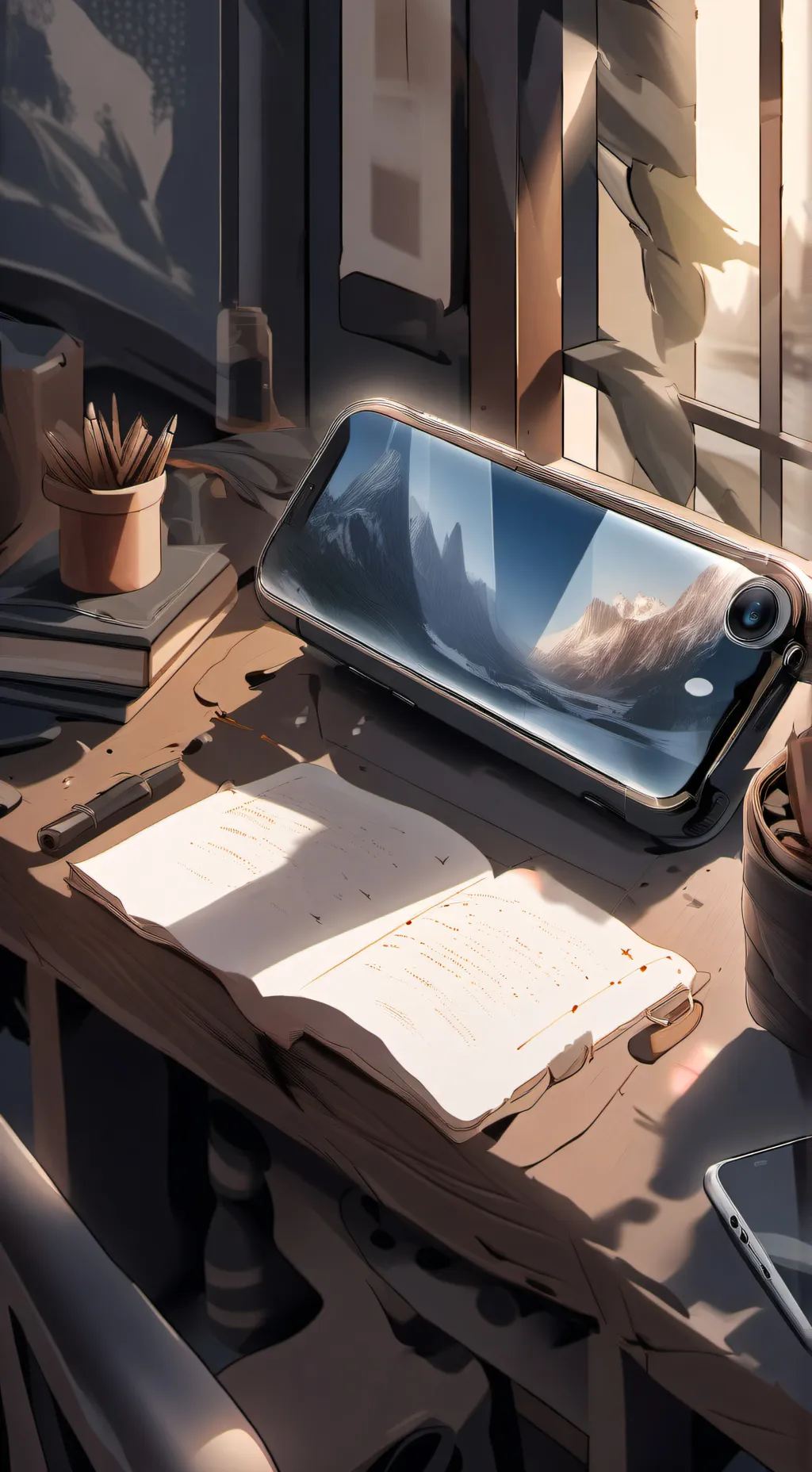 ai character: Chat responses background