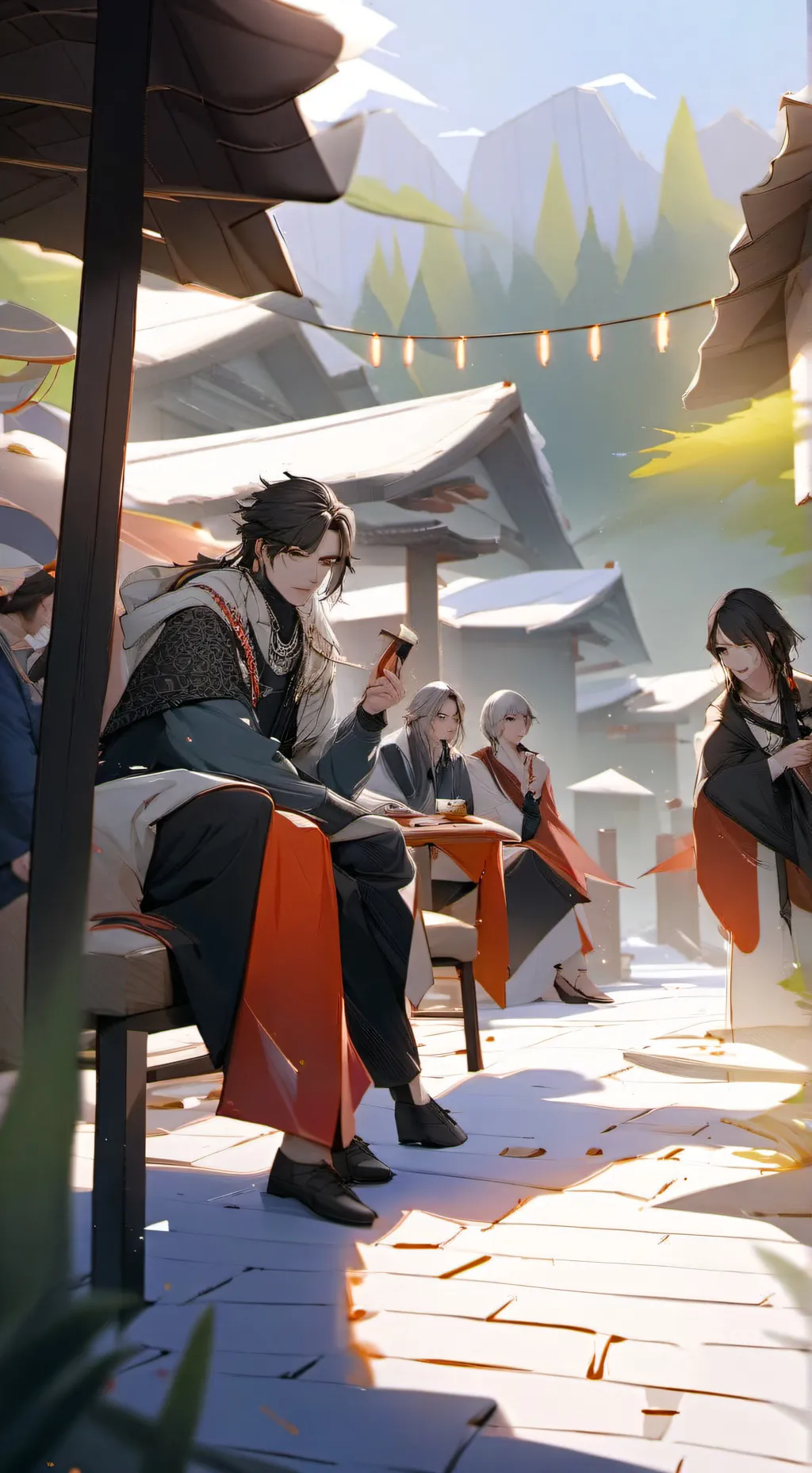 ai character: Goku Robs A Bank  background