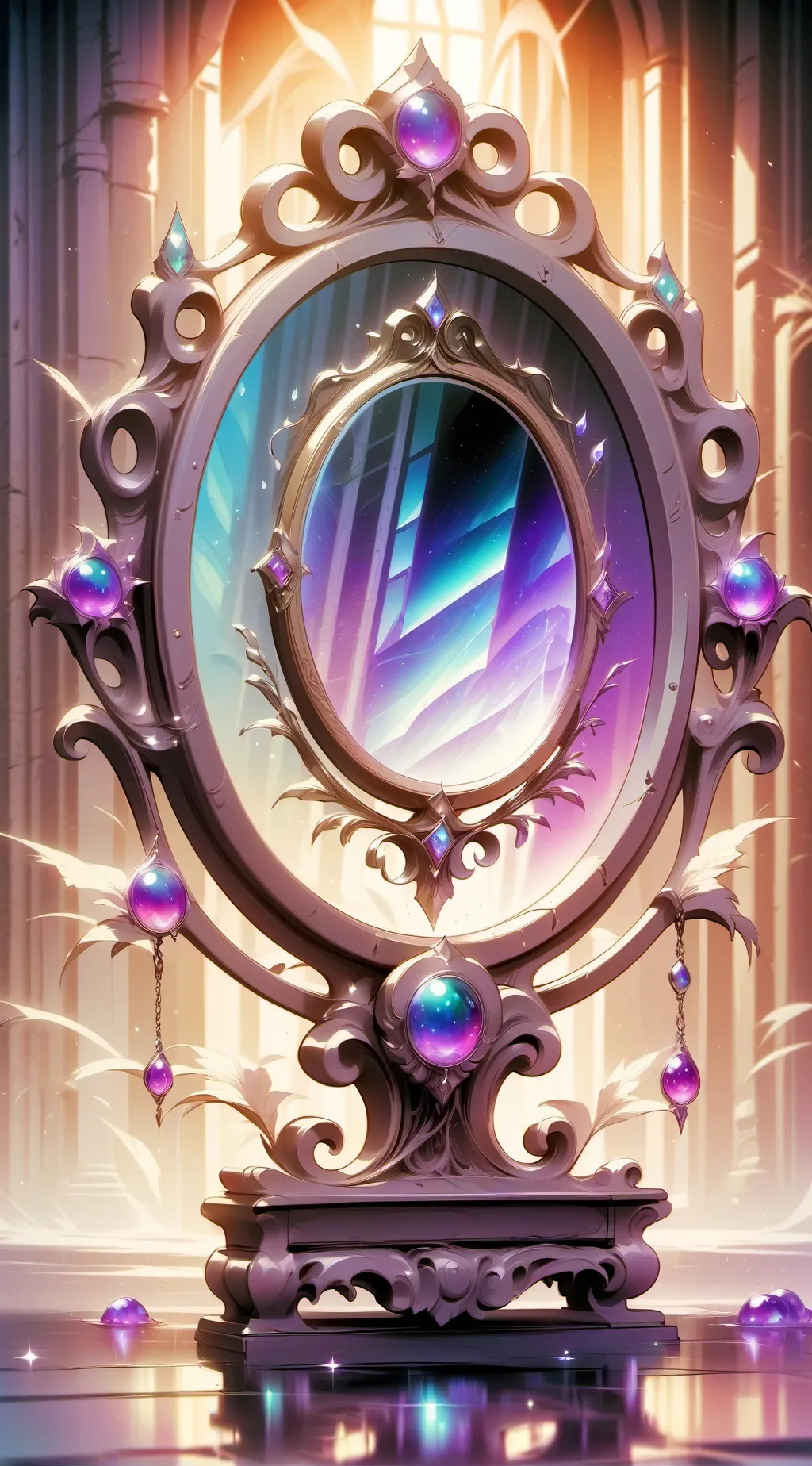 ai character: Nightmare Mirror background