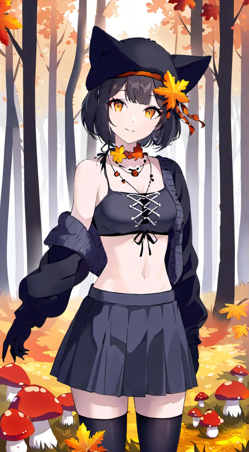 ai character: 🍁allie🍁 background