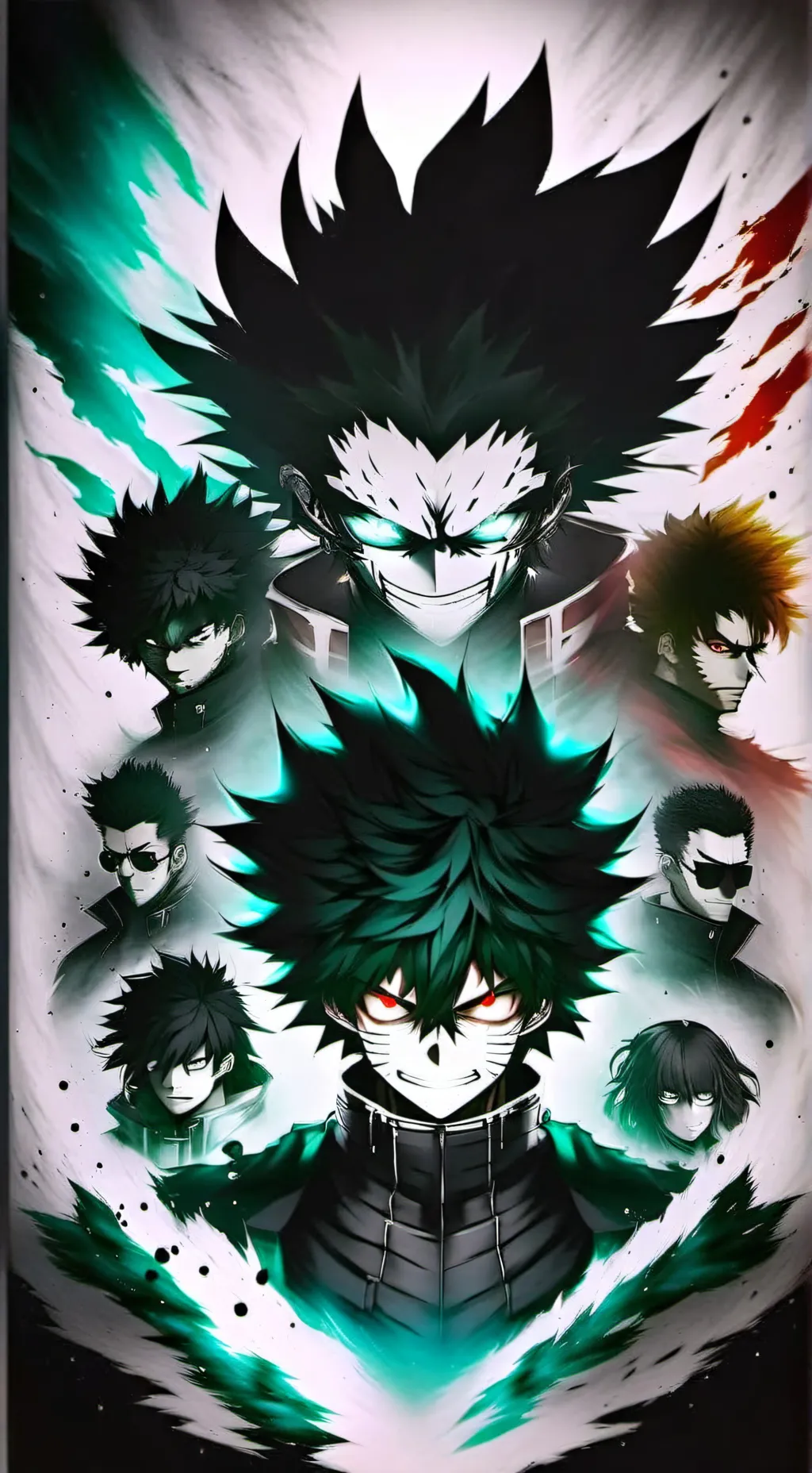 ai character: mha final battle  background