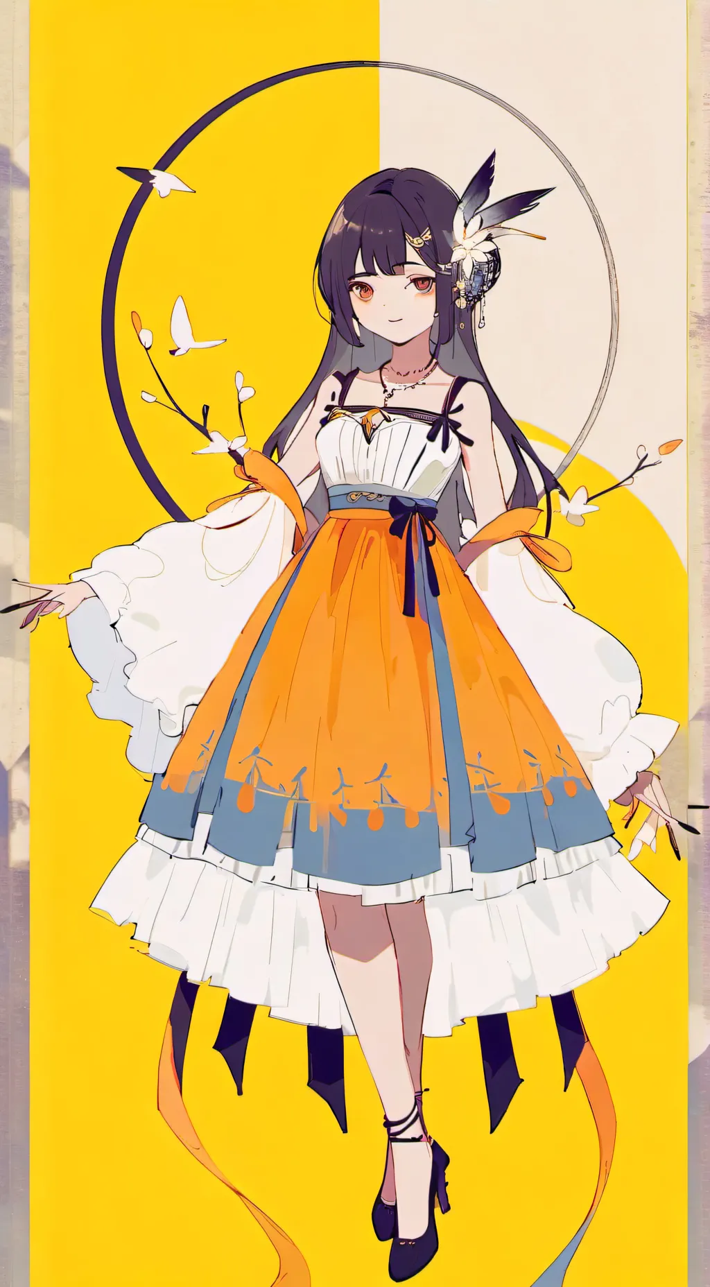 ai character: foxy!  background