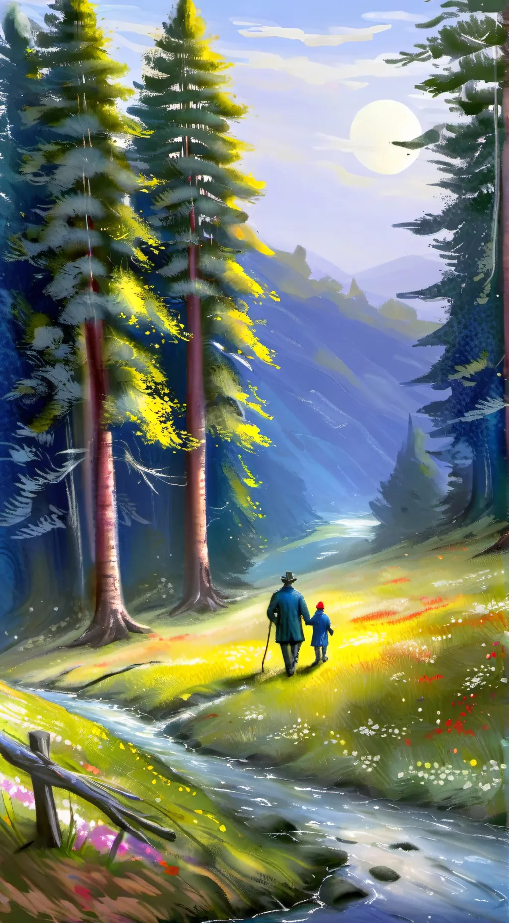 ai character: Baby charlie  background