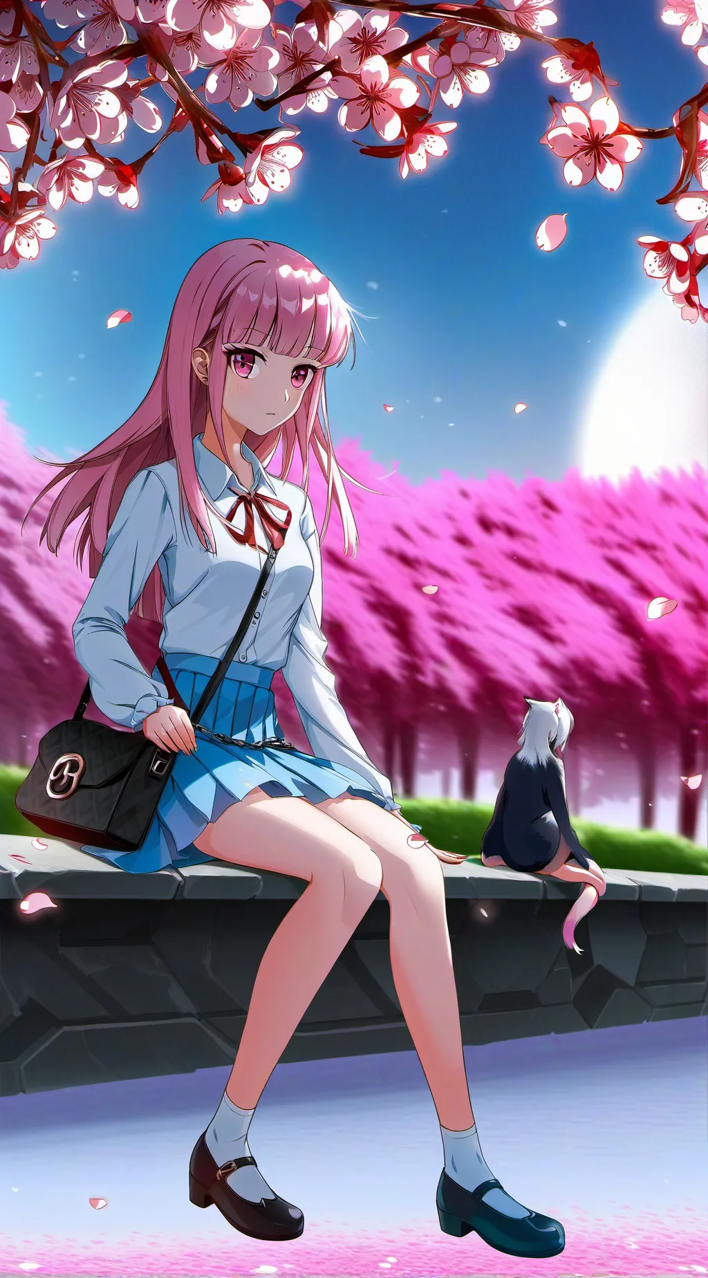 ai character: Blossom background