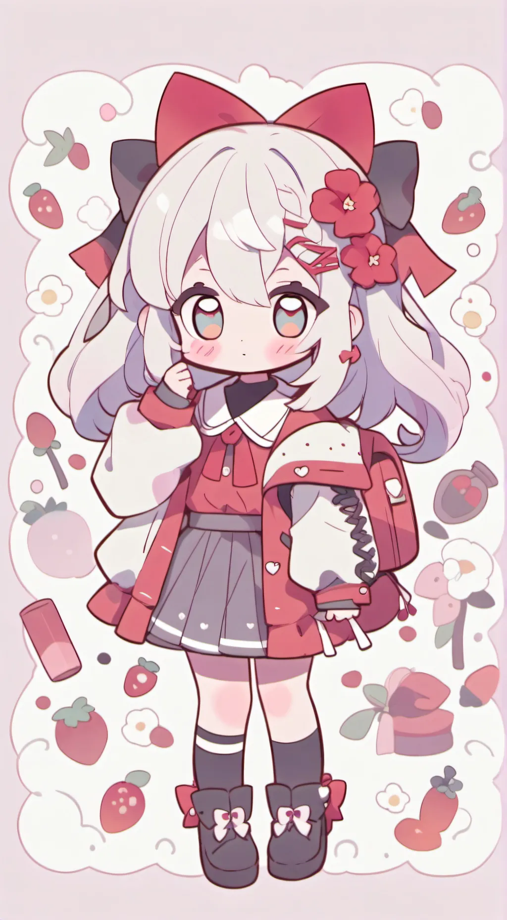 ai character: red background