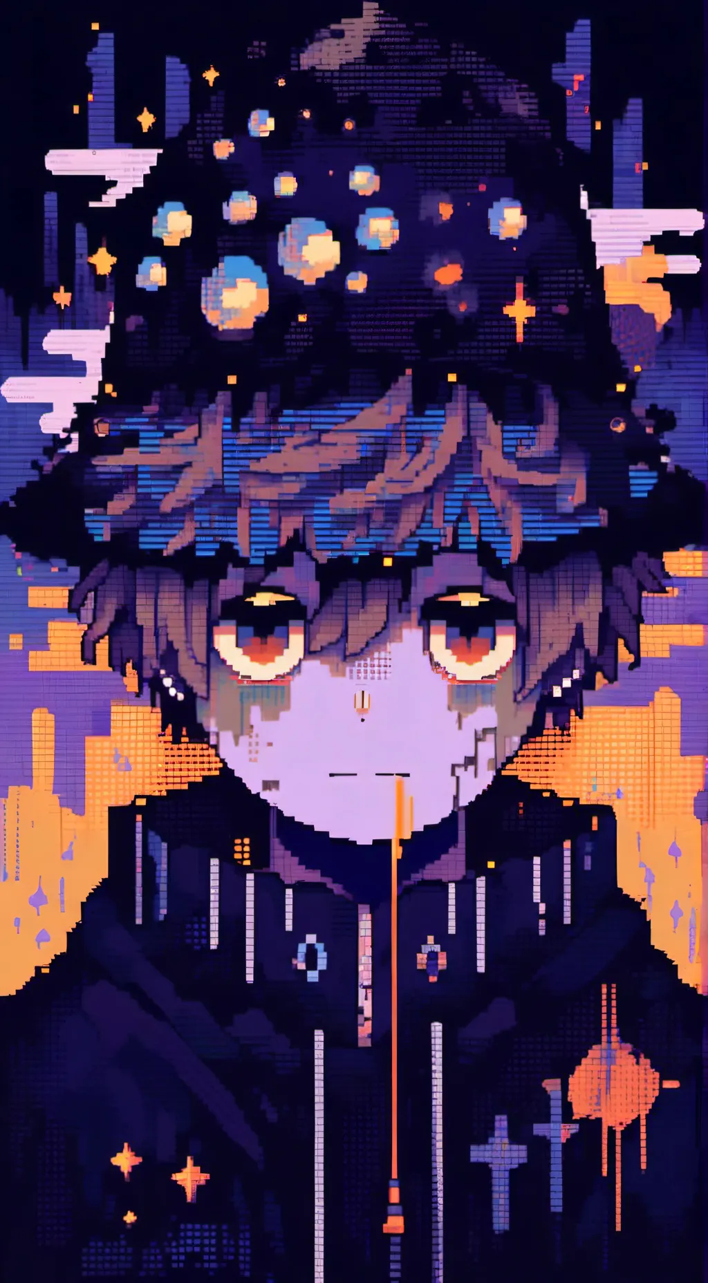 ai character: RGETFUL, moon ball background