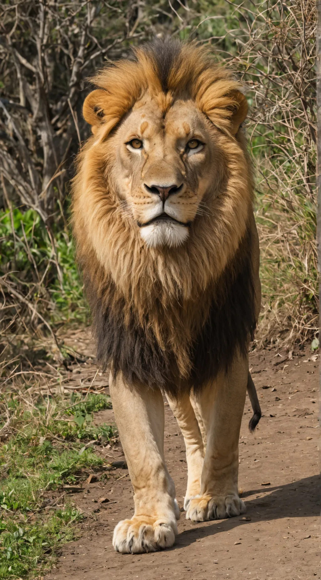 ai character: Year of the Lion background