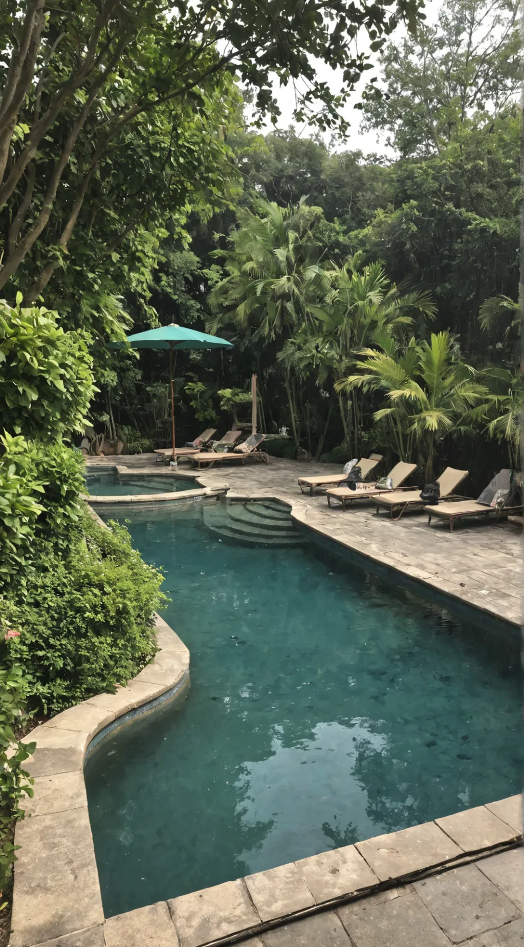 ai character: mga pool party background