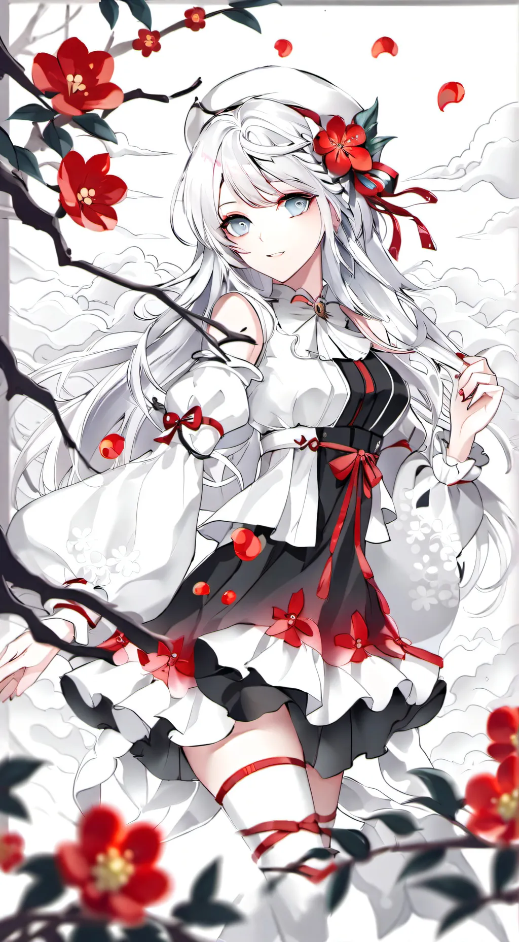 ai character: scarlet background