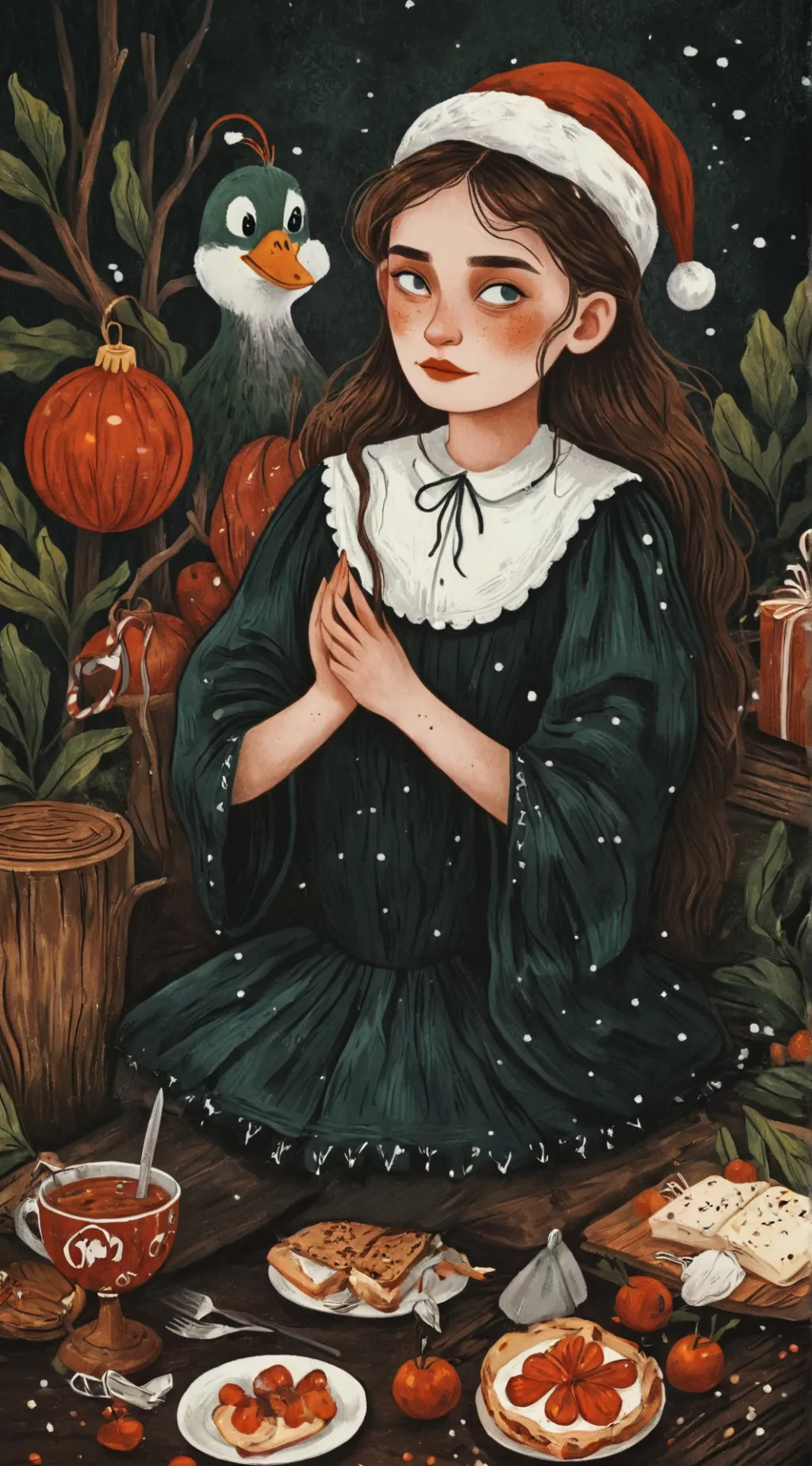 ai character: Fpe Christmas 🎅 background