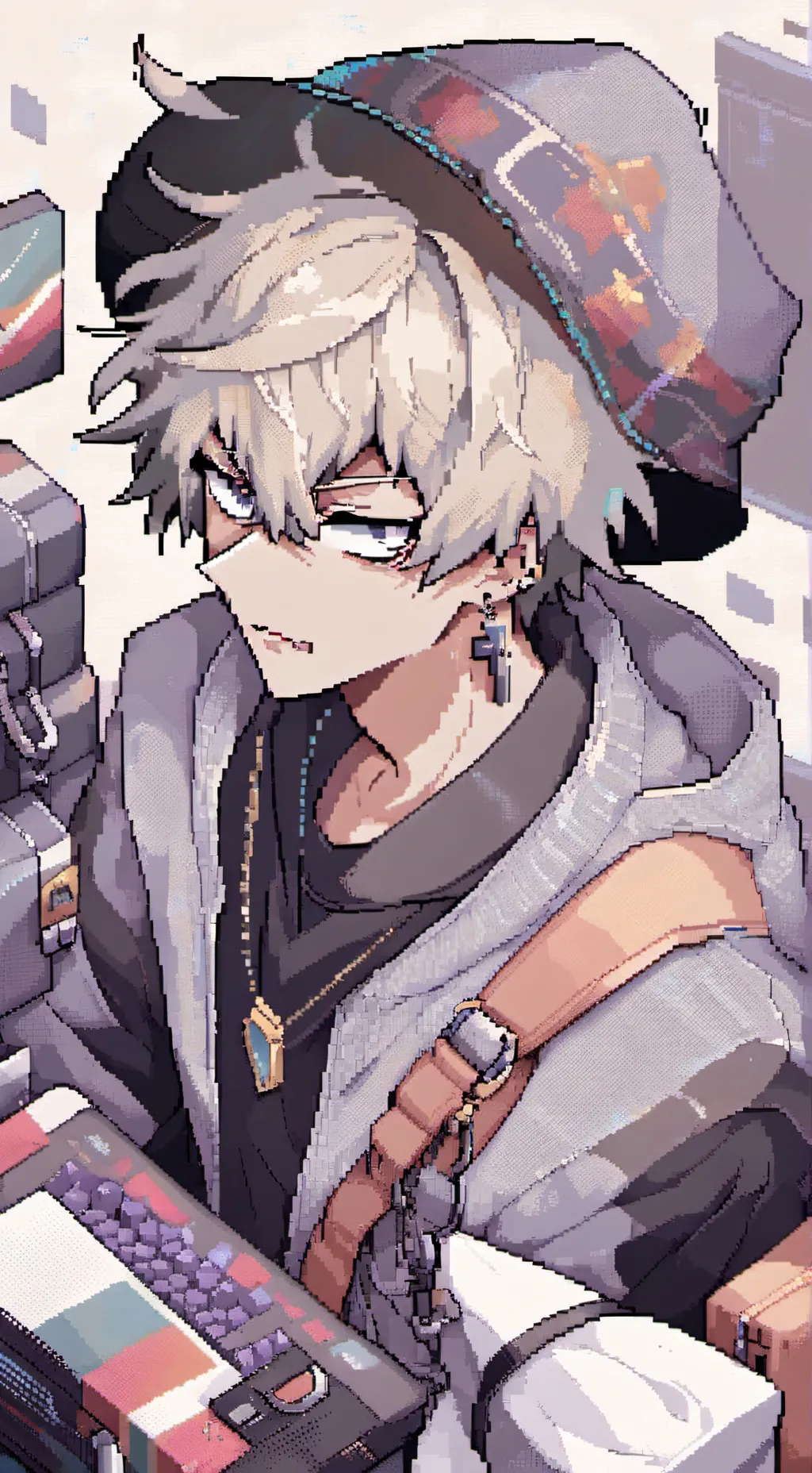 ai character: Katsuki Bakugou background