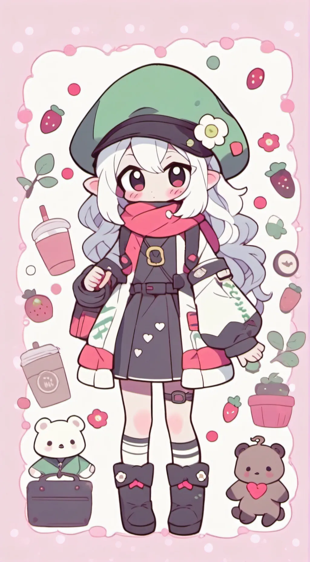 ai character: Dandys world! background