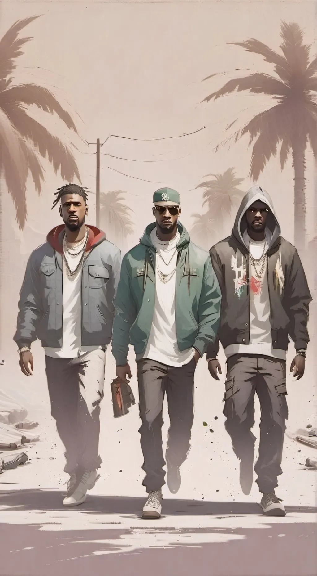 ai character: "grove street" background