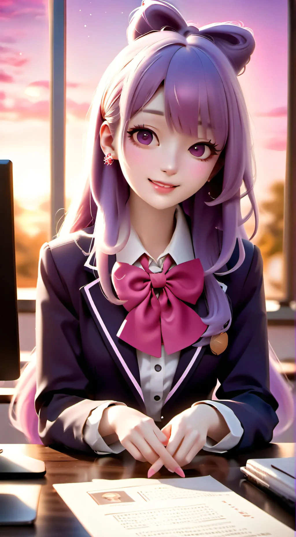 ai character: Mina background