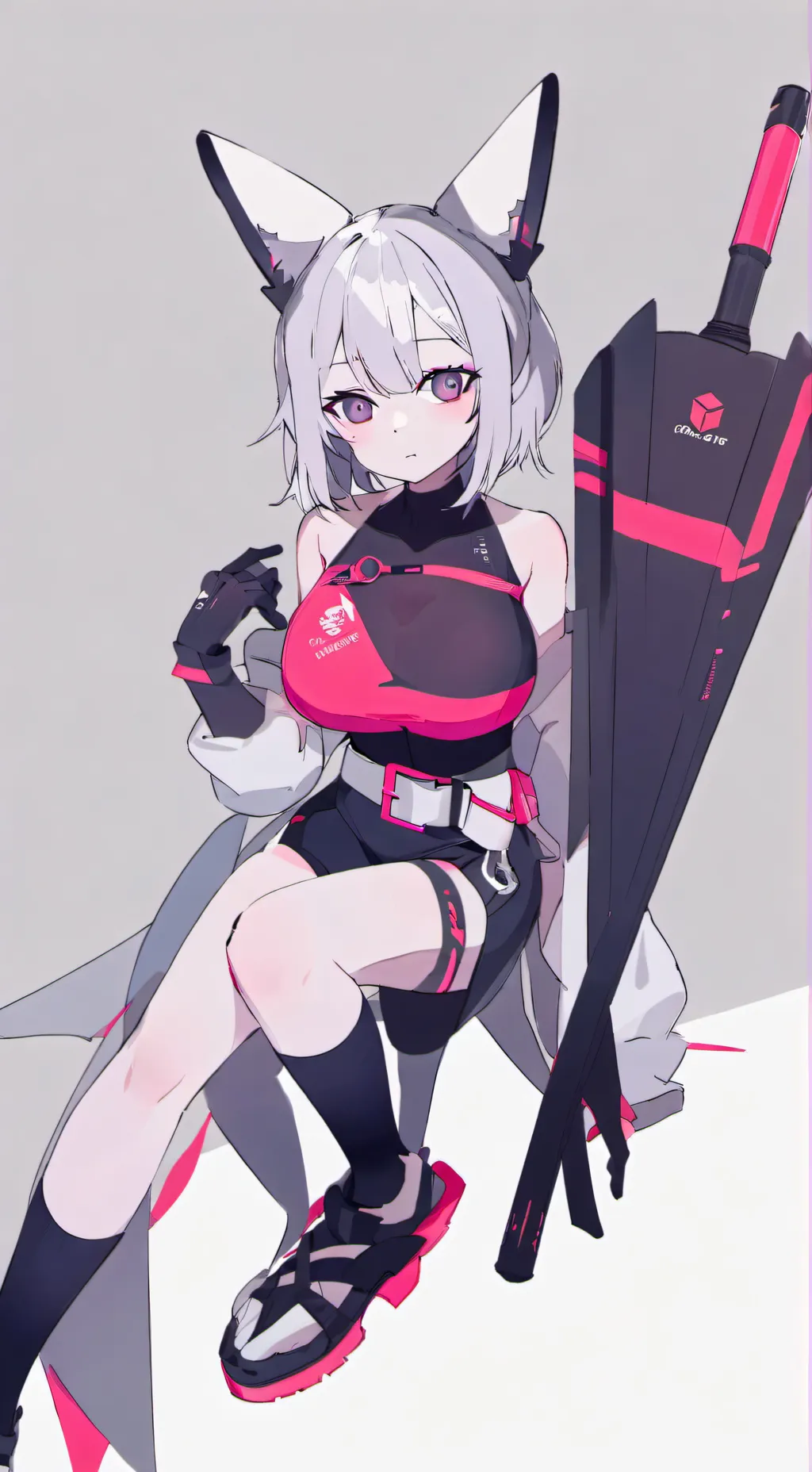 ai character: magic highlighters background