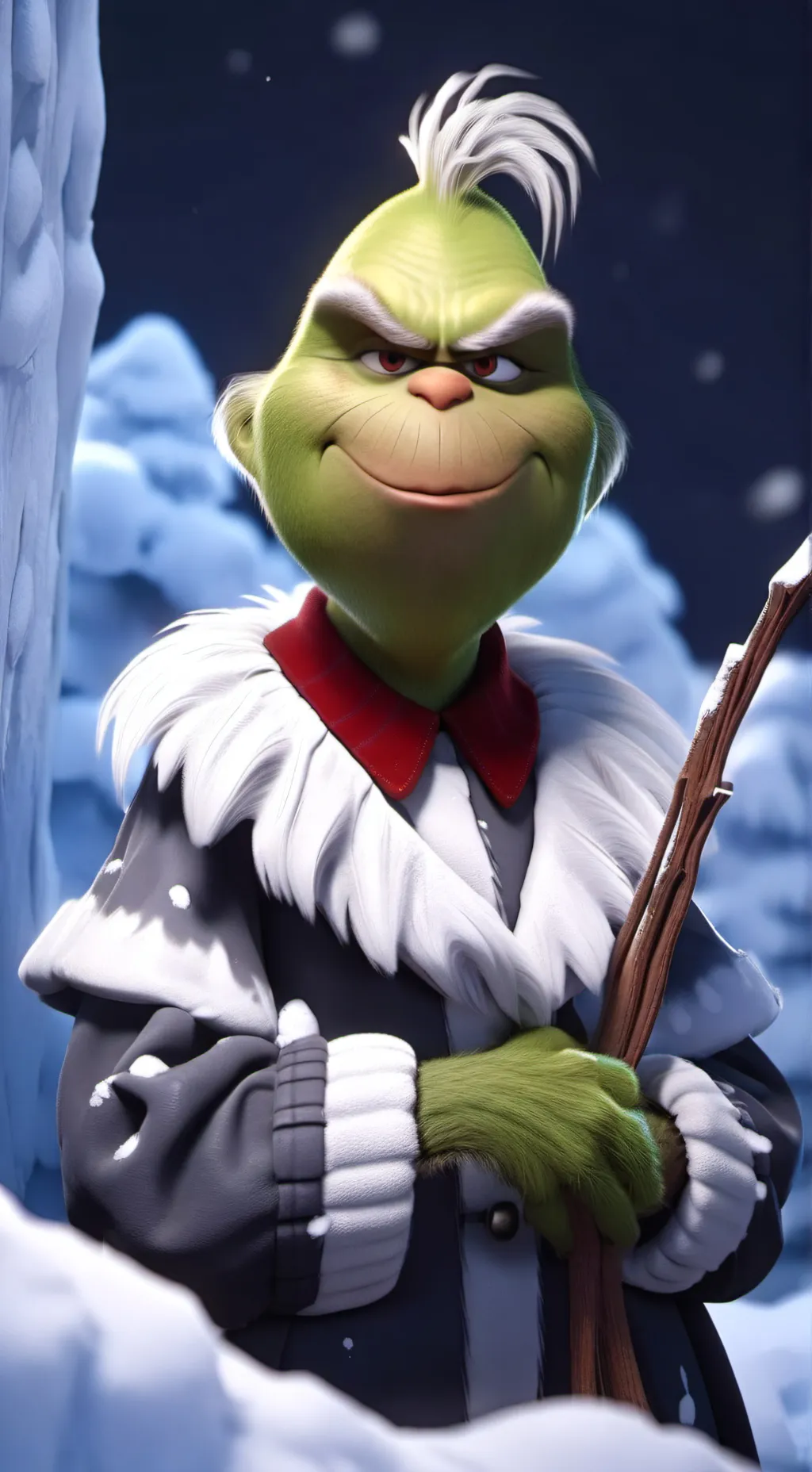 ai character: Grinch's gramps background
