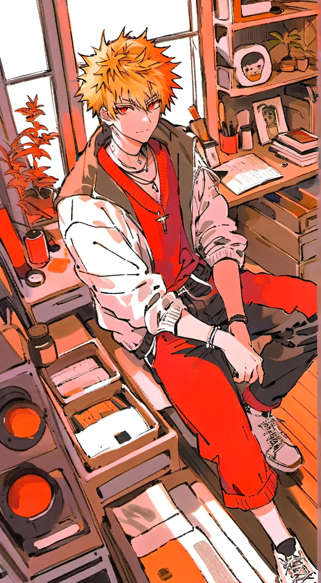 ai character: Best friend bakugo background