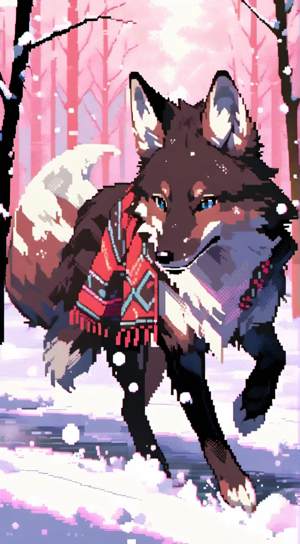 ai character: Luna therian🐾 background