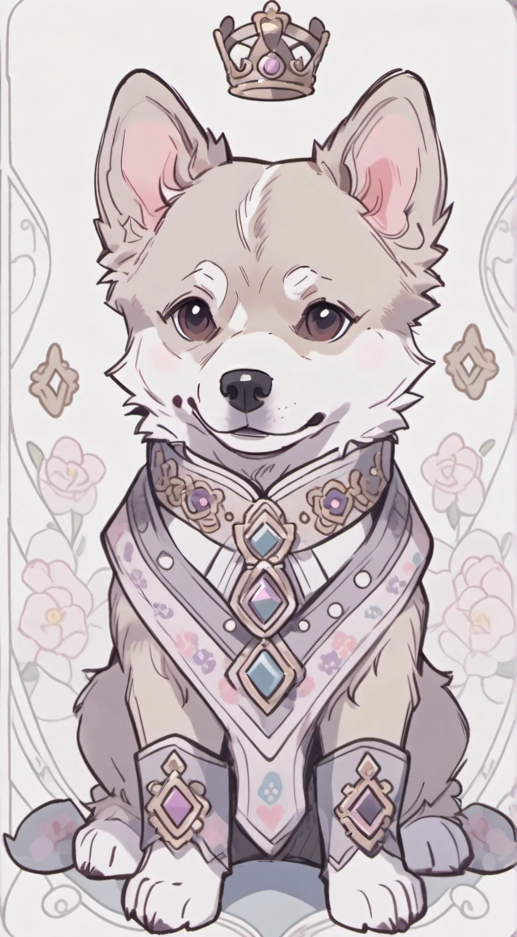 ai character: she is beautiful background