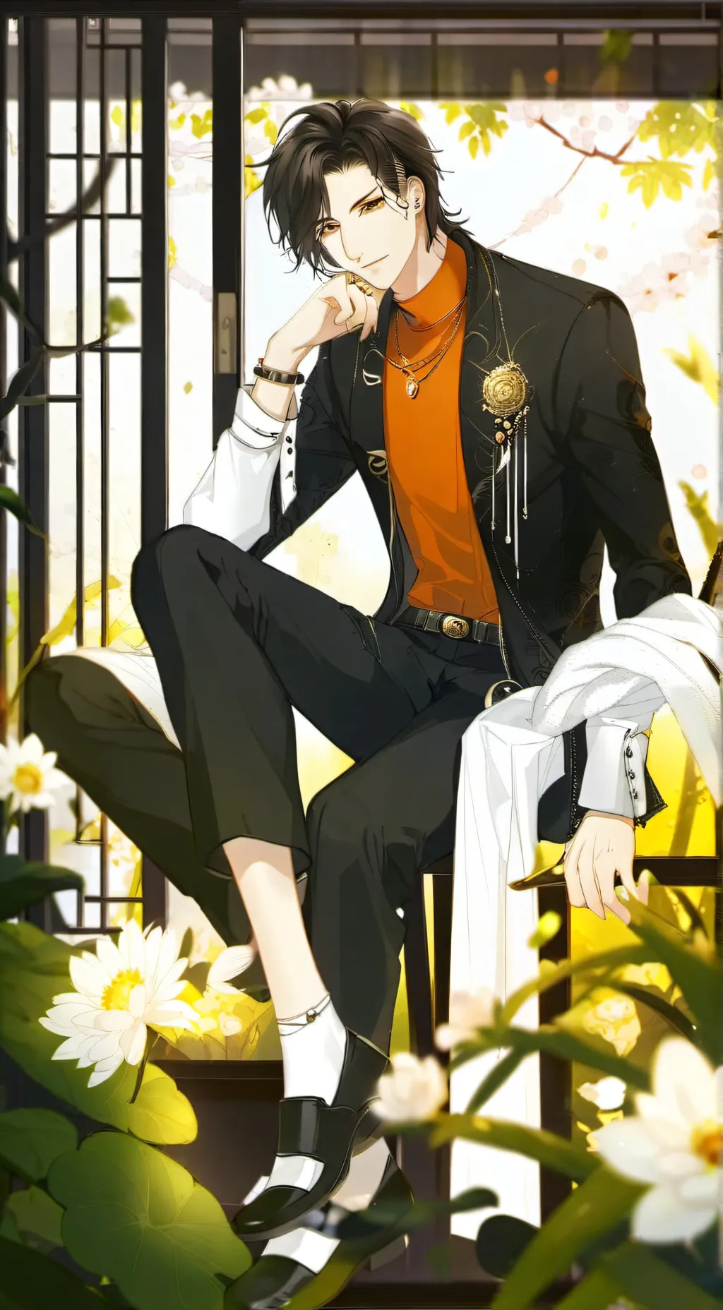 ai character: Хидэки background