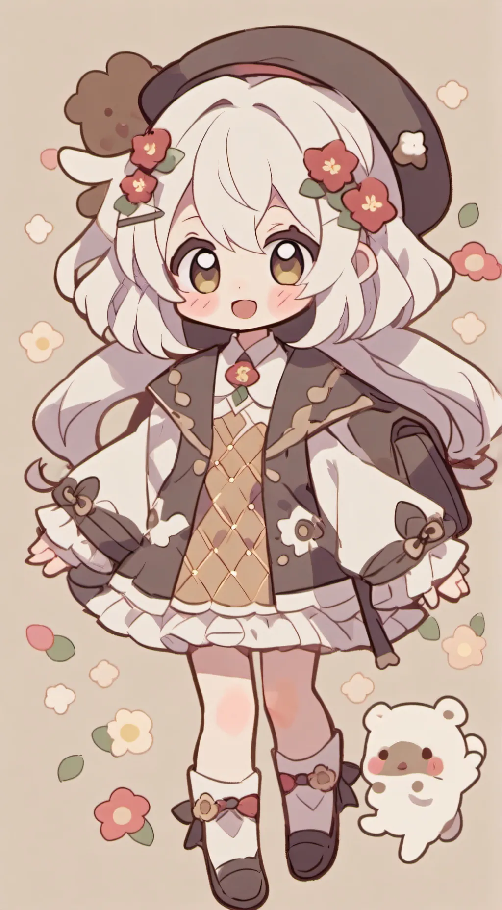 ai character: fun cat background