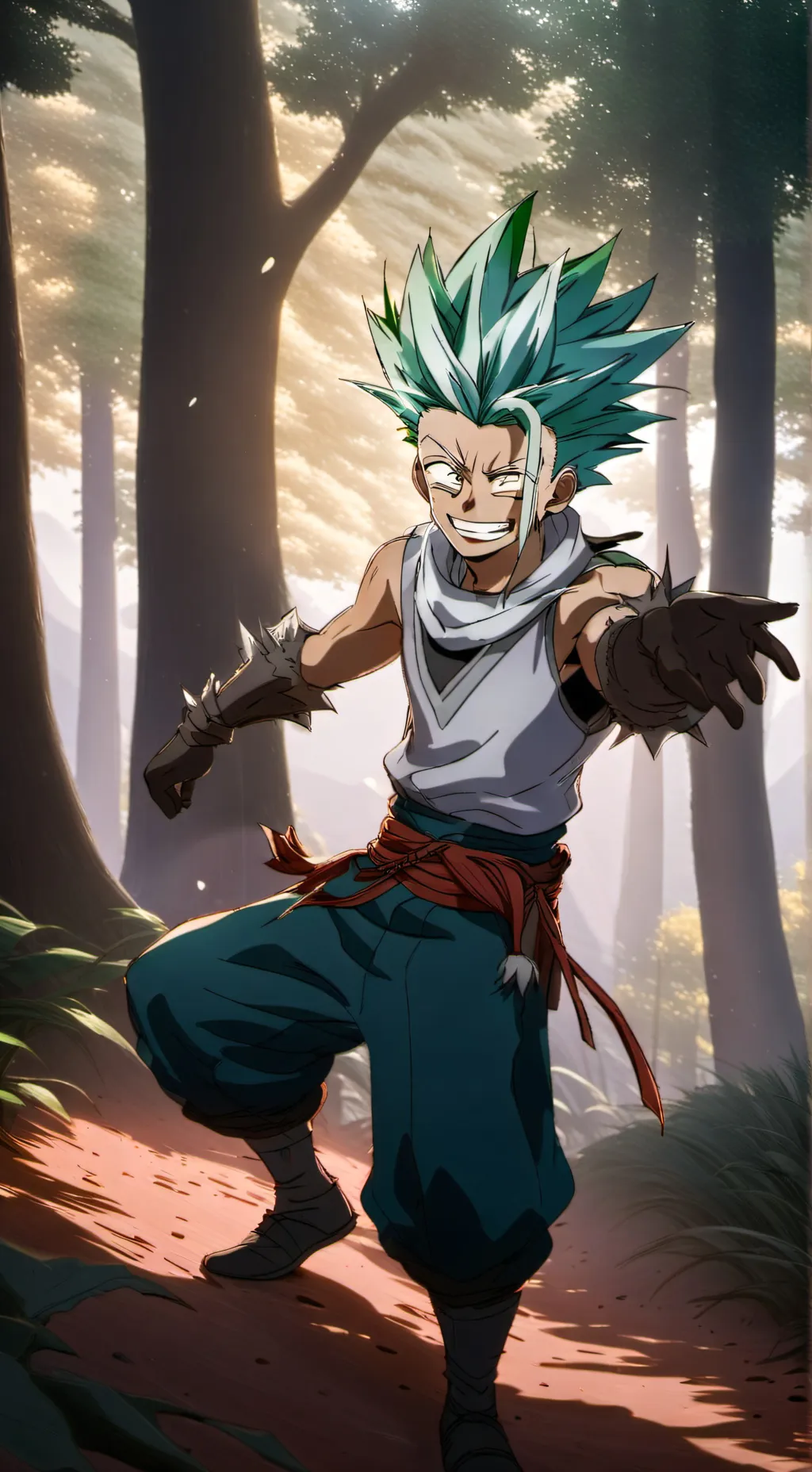 ai character: Senku 💅 background