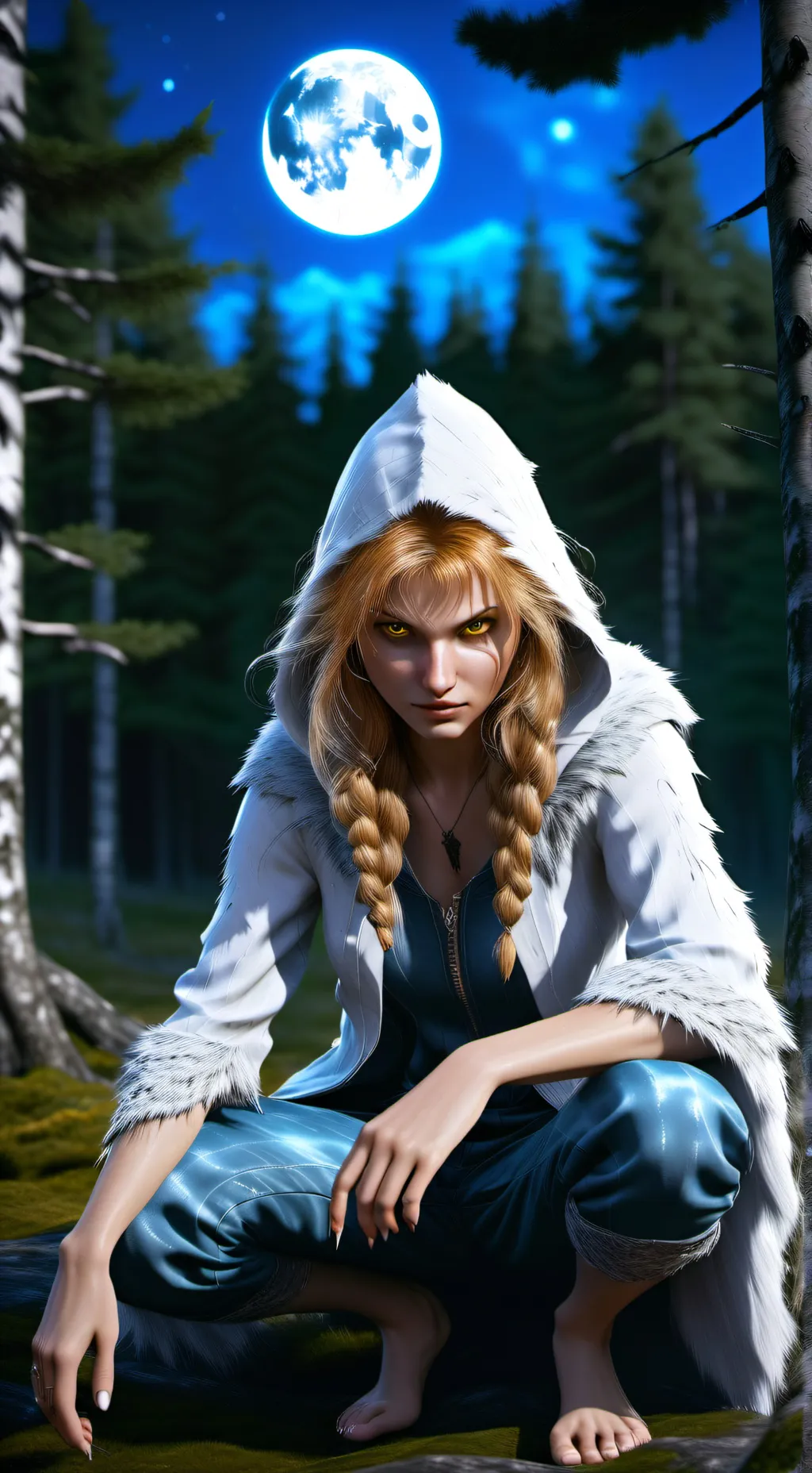 ai character: Luna background