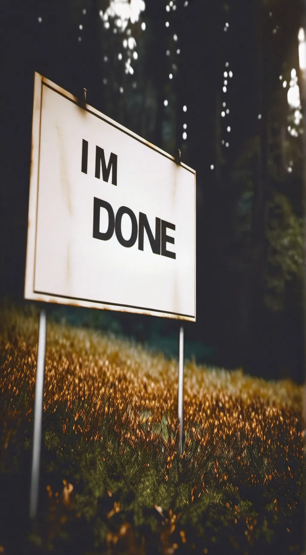 ai character: Im done background